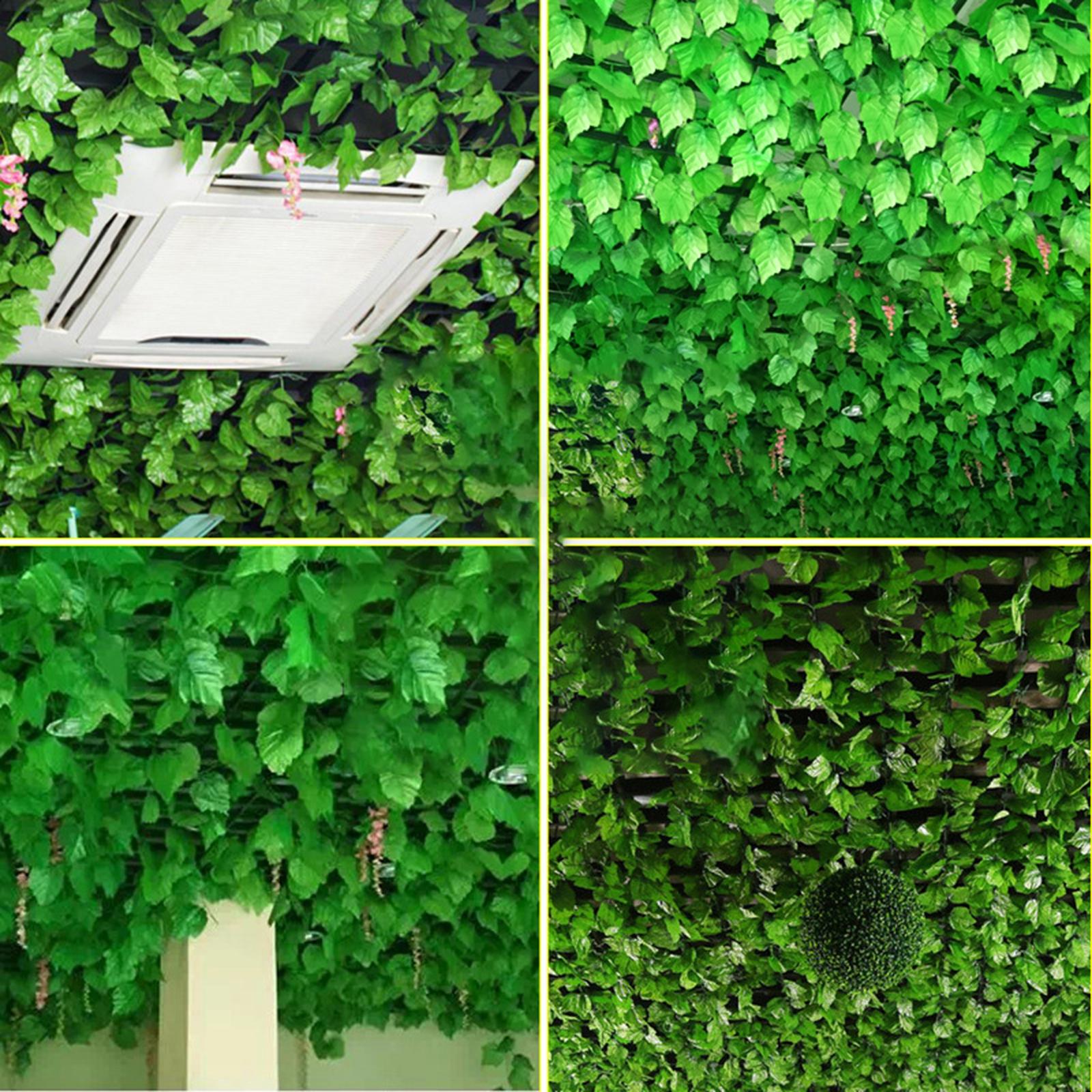 Artificial Fake Flowers Silk Wisteria Garden Plants Vines Hanging Decor 5pcs Creeper Vine