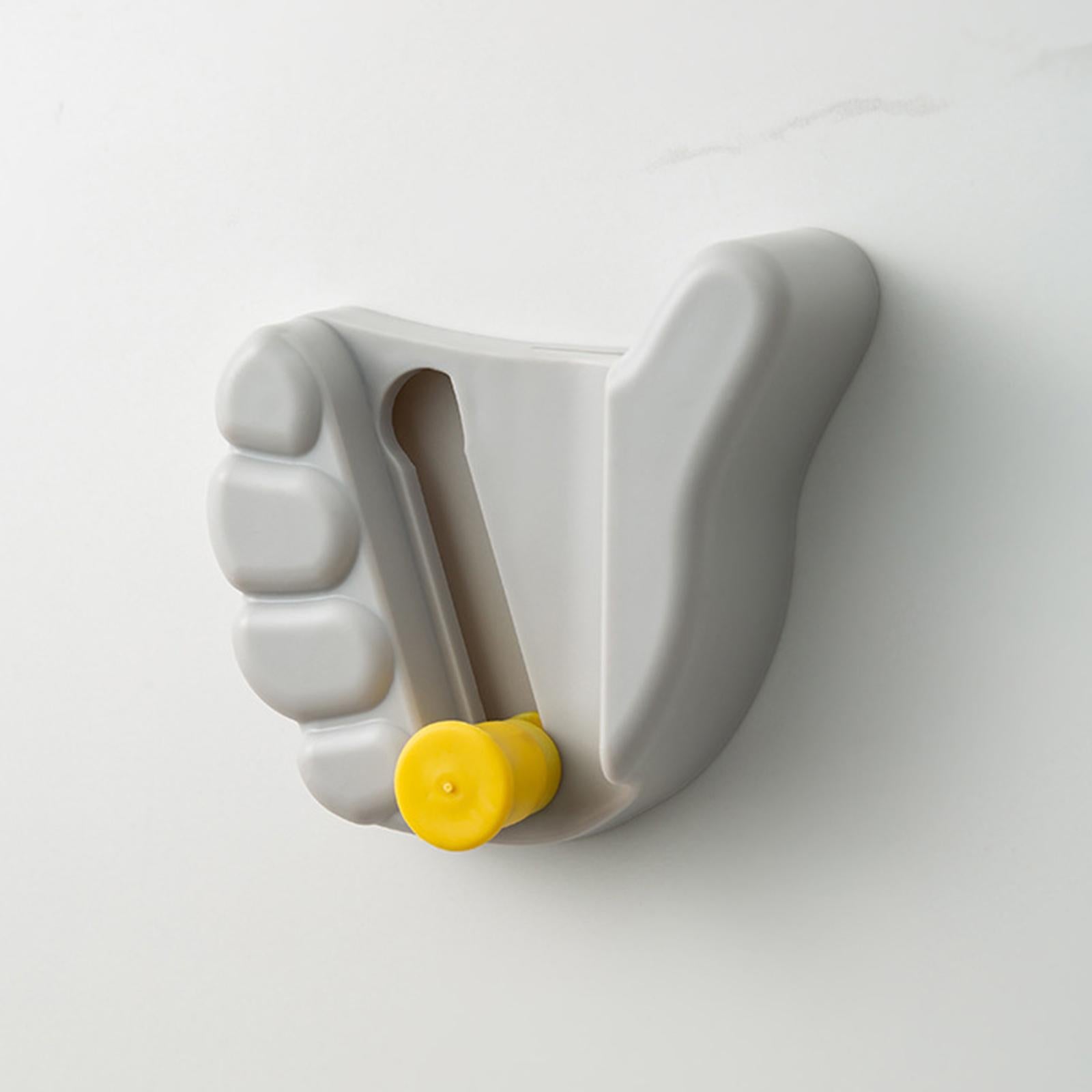 Broom Hanger Hook Space Saving Neat and Orderly for Toilet Brushes Spoons Gray