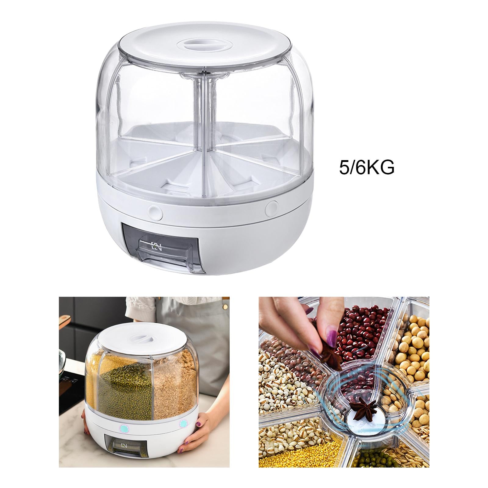 Kitchen Rice Storage Container Nuts Dry Food Storage Case for Kitchen 5KG