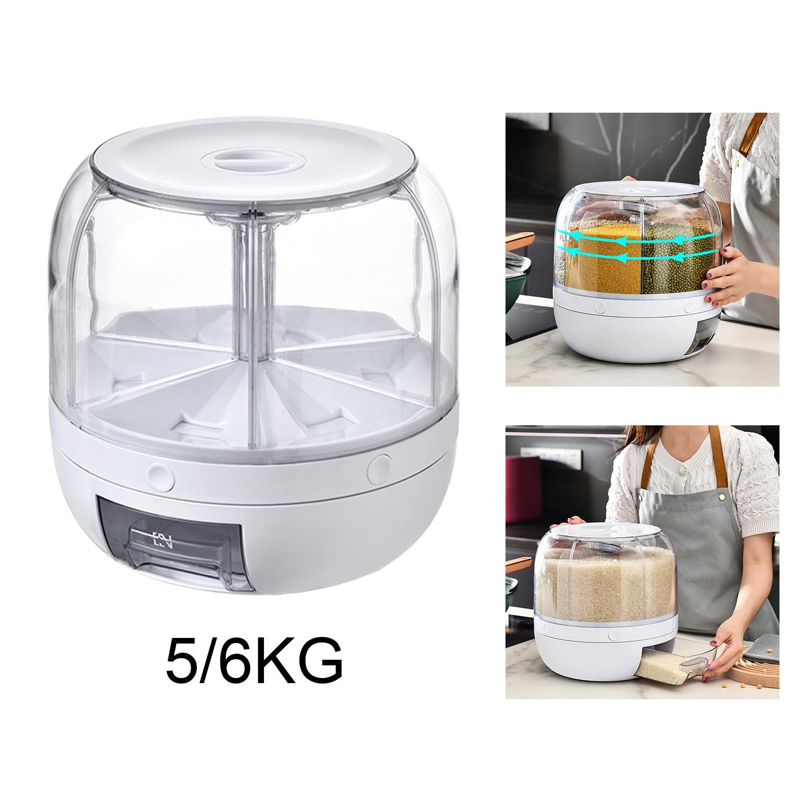 Kitchen Rice Storage Container Nuts Dry Food Storage Case for Kitchen 5KG