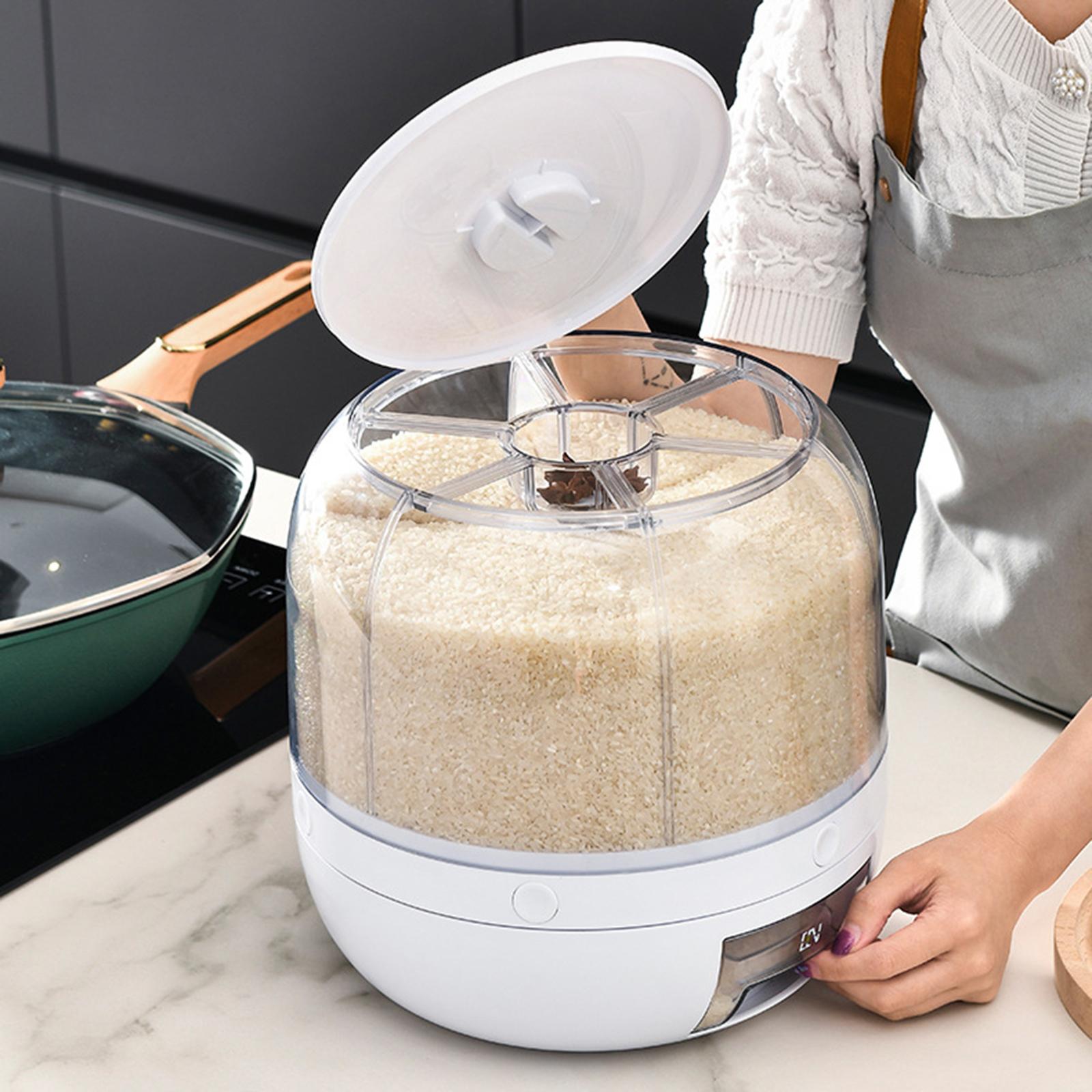 Kitchen Rice Storage Container Nuts Dry Food Storage Case for Kitchen 6KG