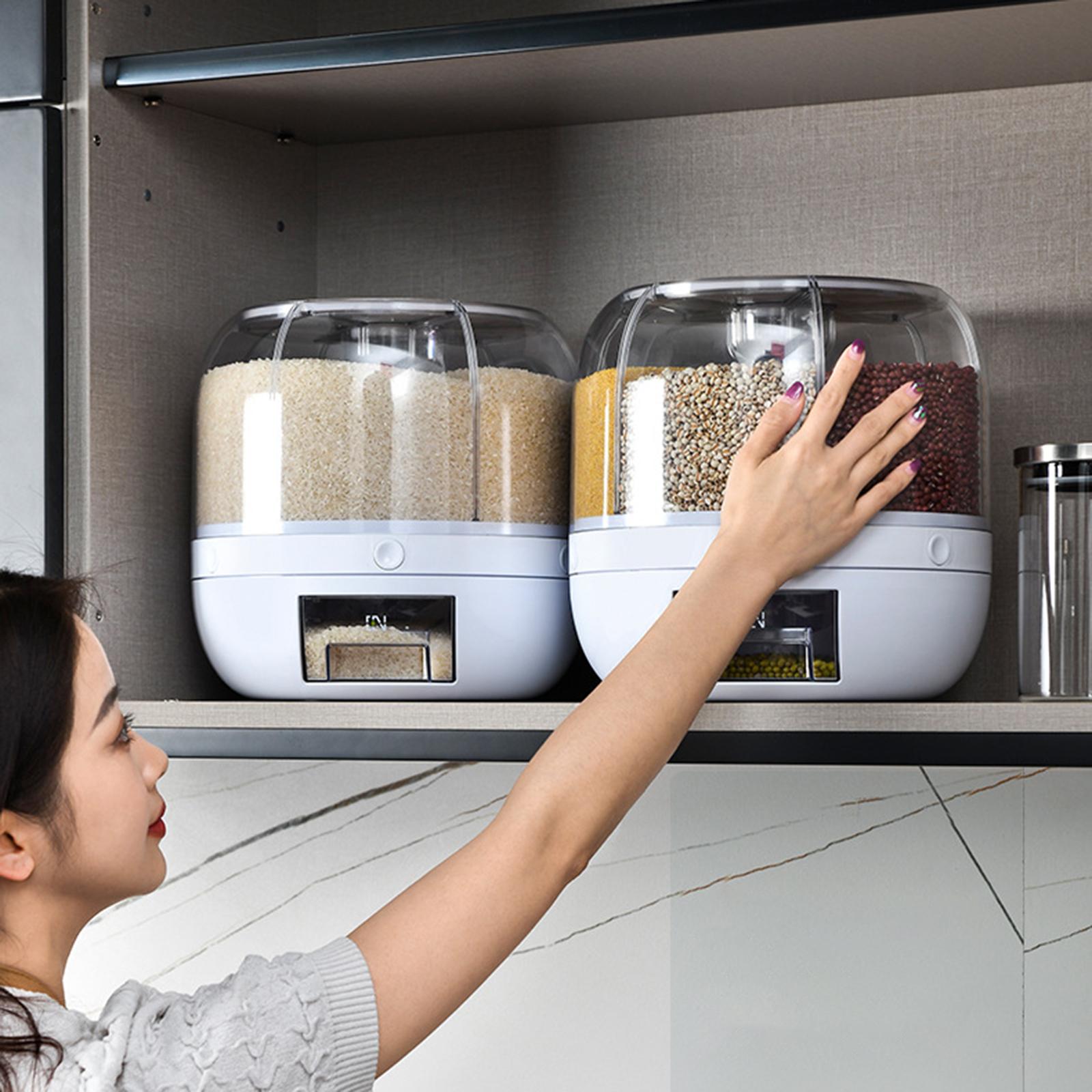 Kitchen Rice Storage Container Nuts Dry Food Storage Case for Kitchen 6KG