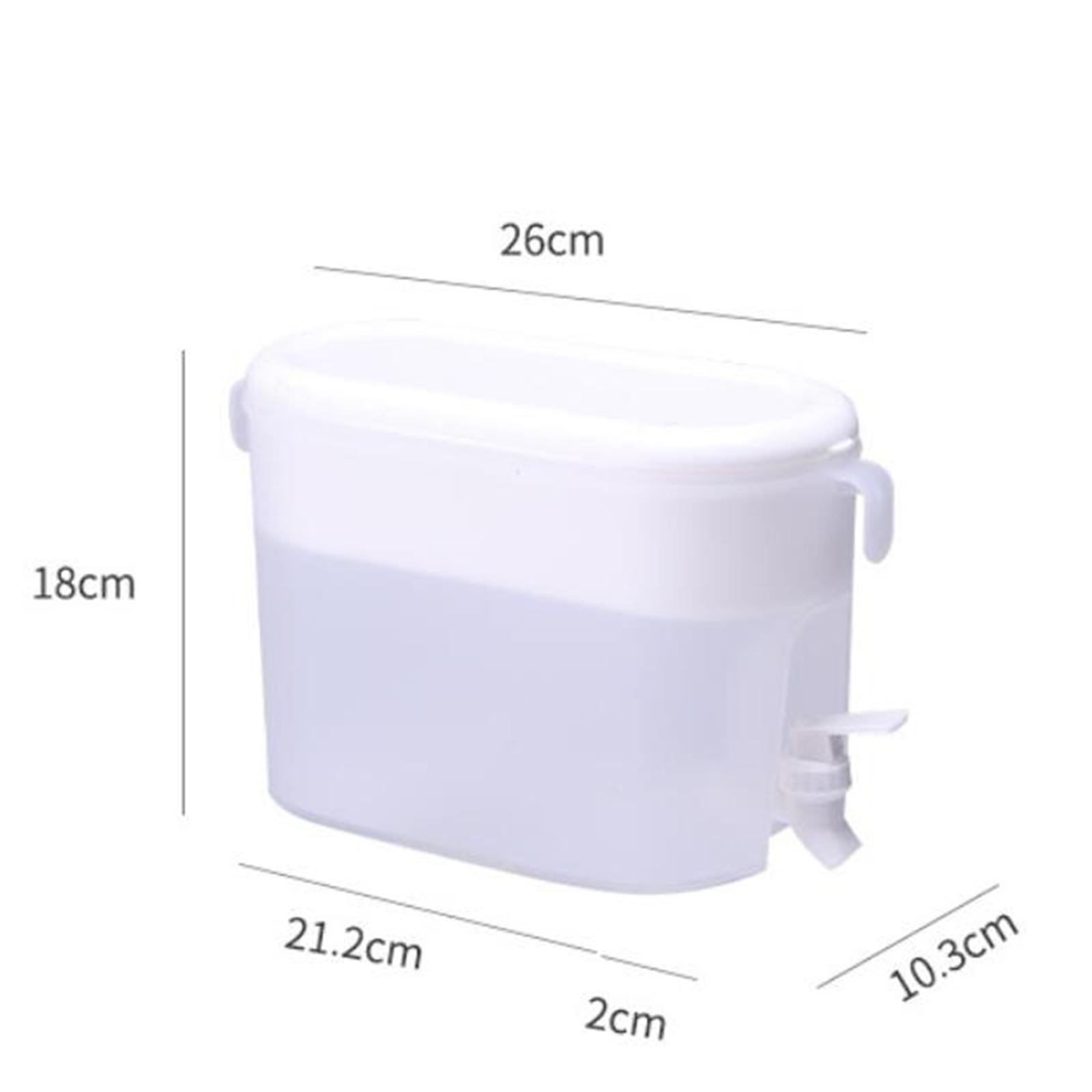 Beverage Dispenser Lemonade Container Ice Tea Juice Pitcher 3.5L for Home White