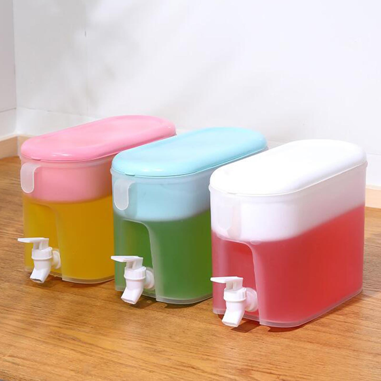 Beverage Dispenser Lemonade Container Ice Tea Juice Pitcher 3.5L for Home White