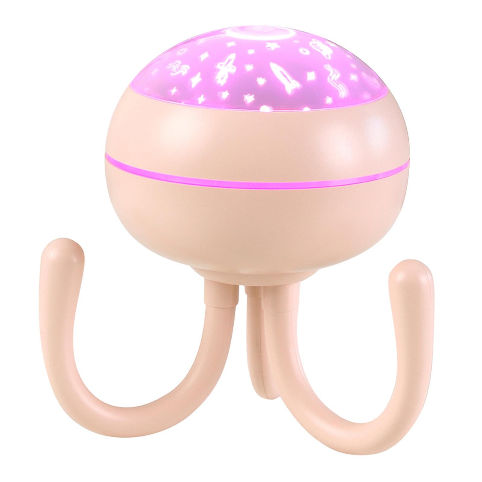 Mini Mist Humidifier Aromatherapy 7 Color LED Lights Changing for Travel Pink