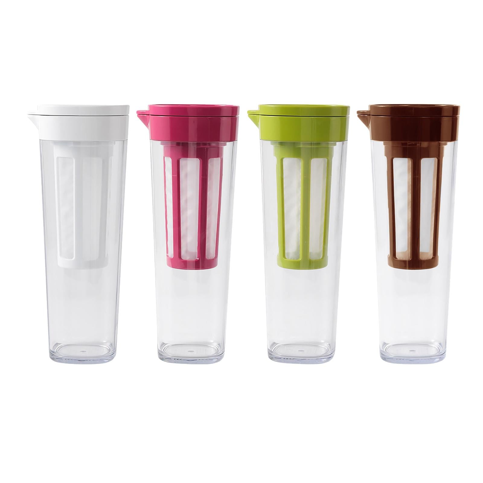 Beverage Water Jug Leak Free Fridge Teapot BPA Free for Cold Brew Iced Tea White