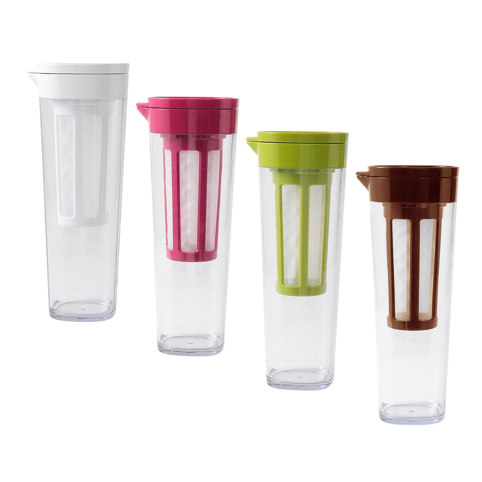 Beverage Water Jug Leak Free Fridge Teapot BPA Free for Cold Brew Iced Tea White
