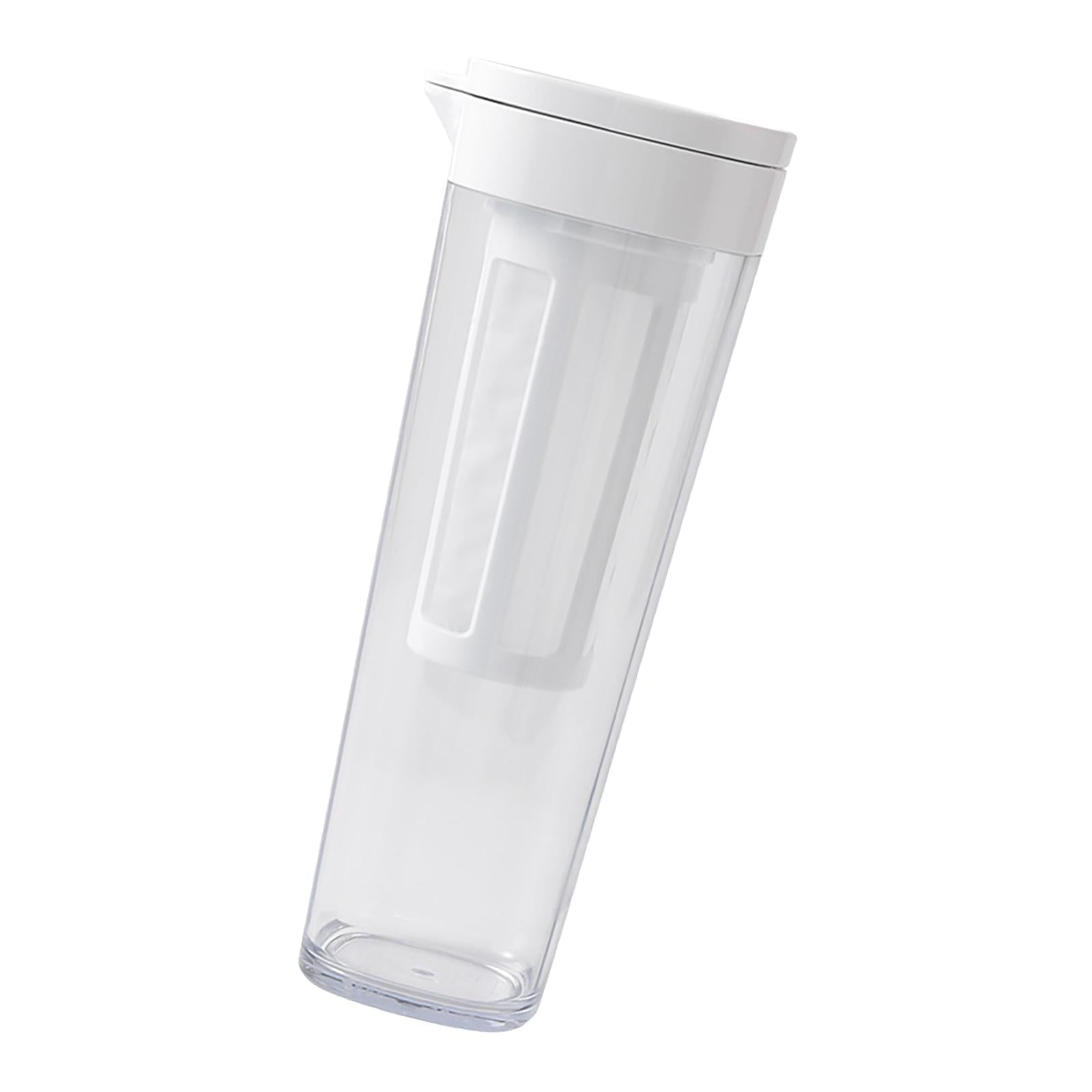 Beverage Water Jug Leak Free Fridge Teapot BPA Free for Cold Brew Iced Tea White