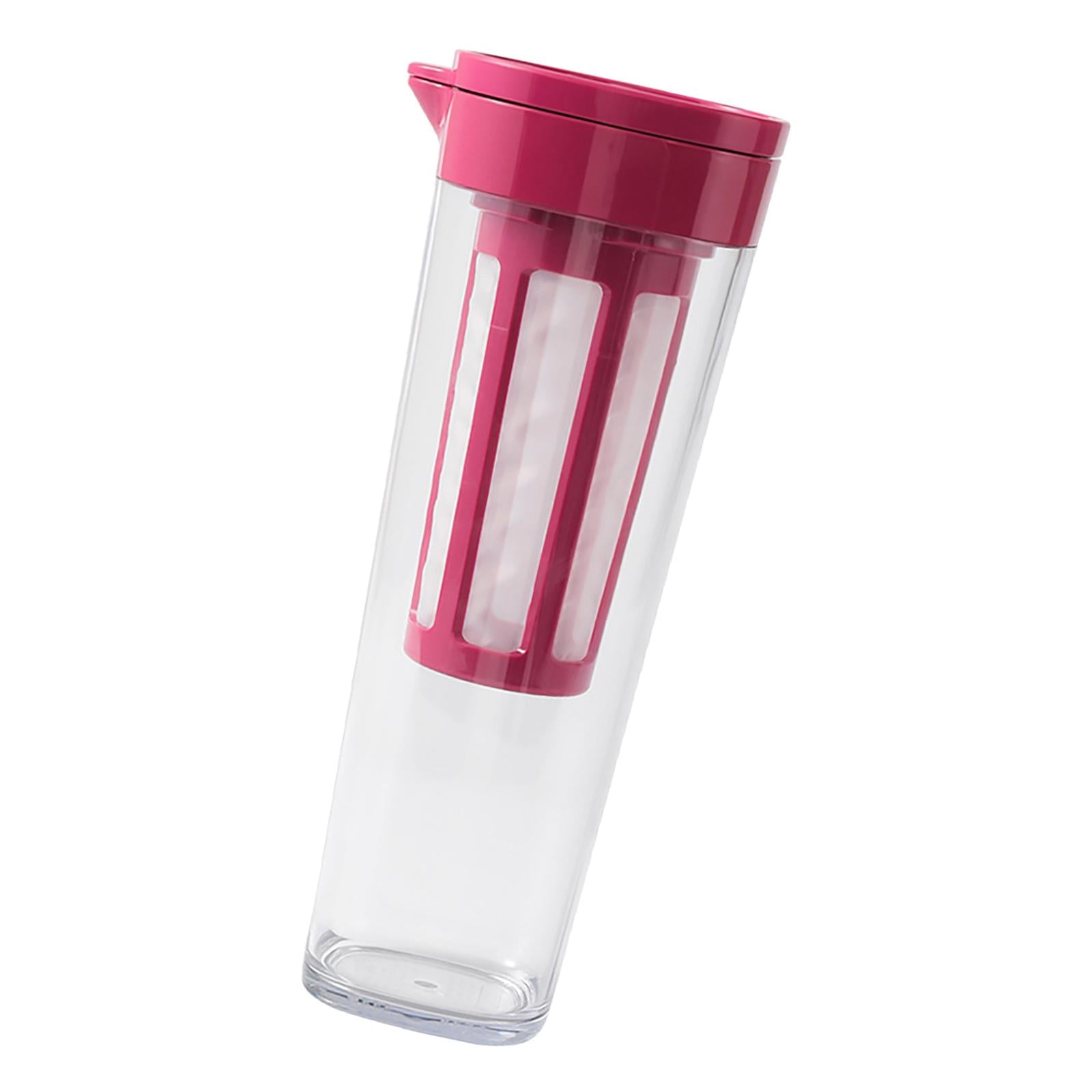 Beverage Water Jug Leak Free Fridge Teapot BPA Free for Cold Brew Iced Tea Red