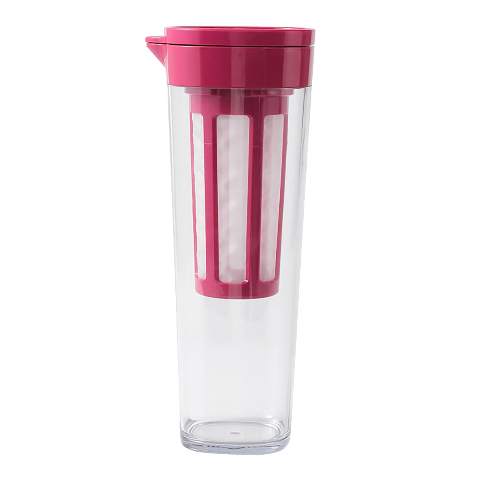 Beverage Water Jug Leak Free Fridge Teapot BPA Free for Cold Brew Iced Tea Red