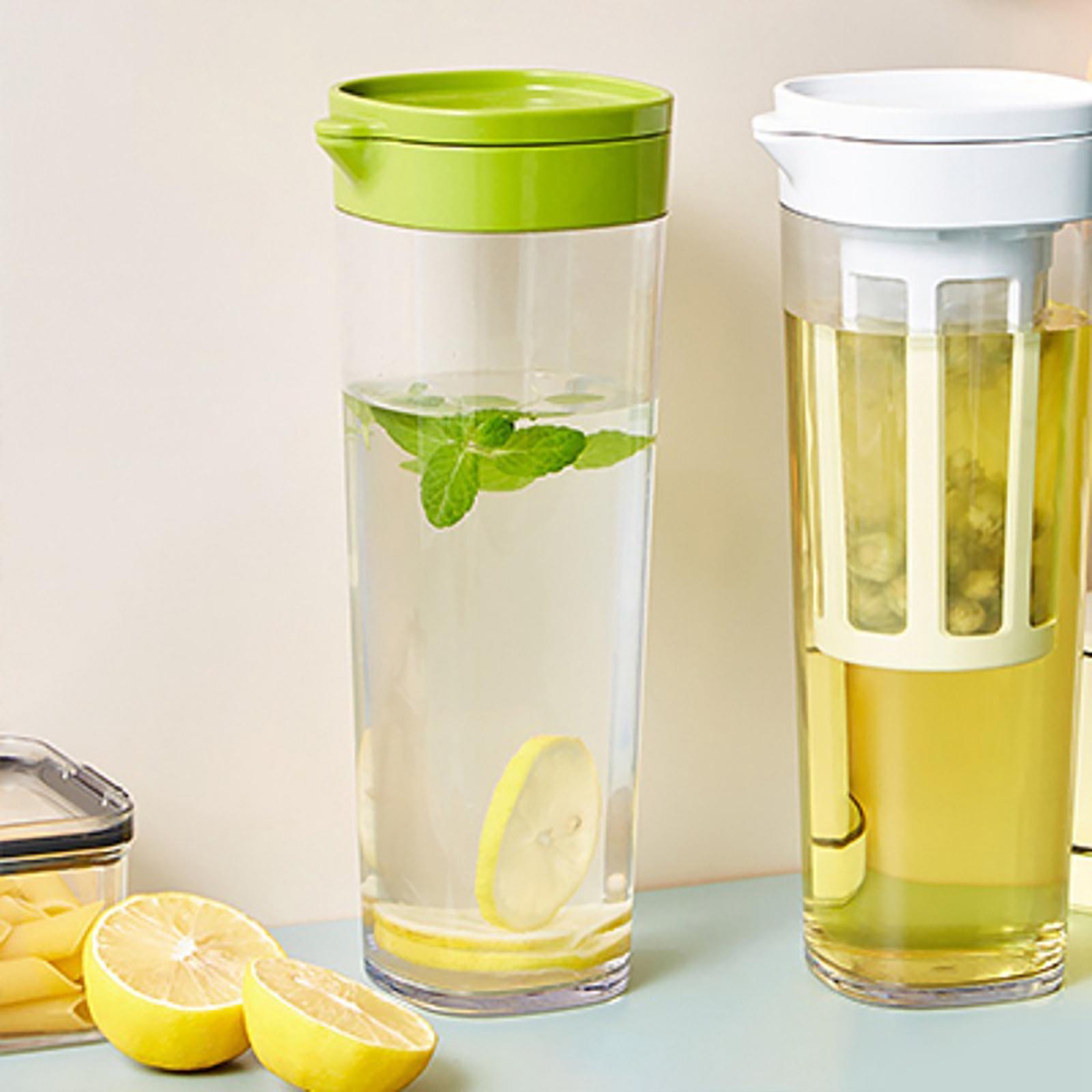 Beverage Water Jug Leak Free Fridge Teapot BPA Free for Cold Brew Iced Tea Green