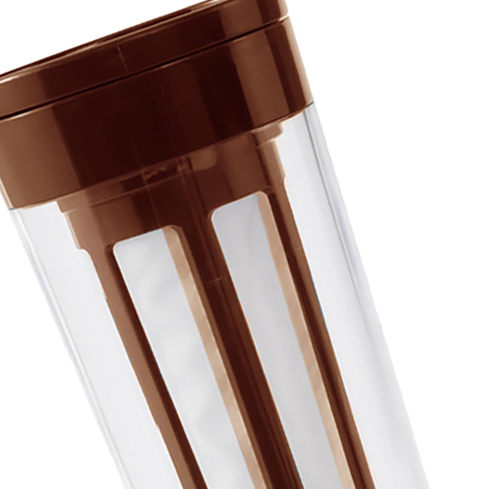 Beverage Water Jug Leak Free Fridge Teapot BPA Free for Cold Brew Iced Tea Brown