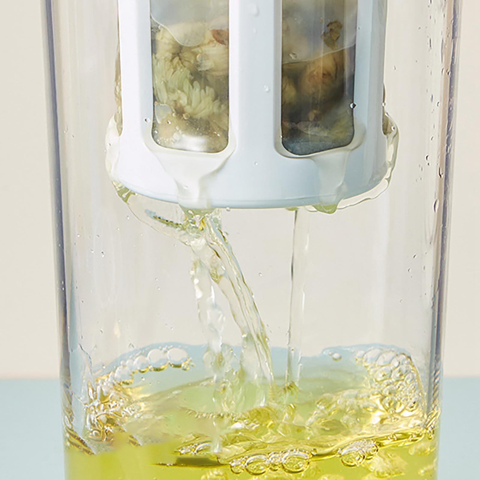 Beverage Water Jug Leak Free Fridge Teapot BPA Free for Cold Brew Iced Tea Brown