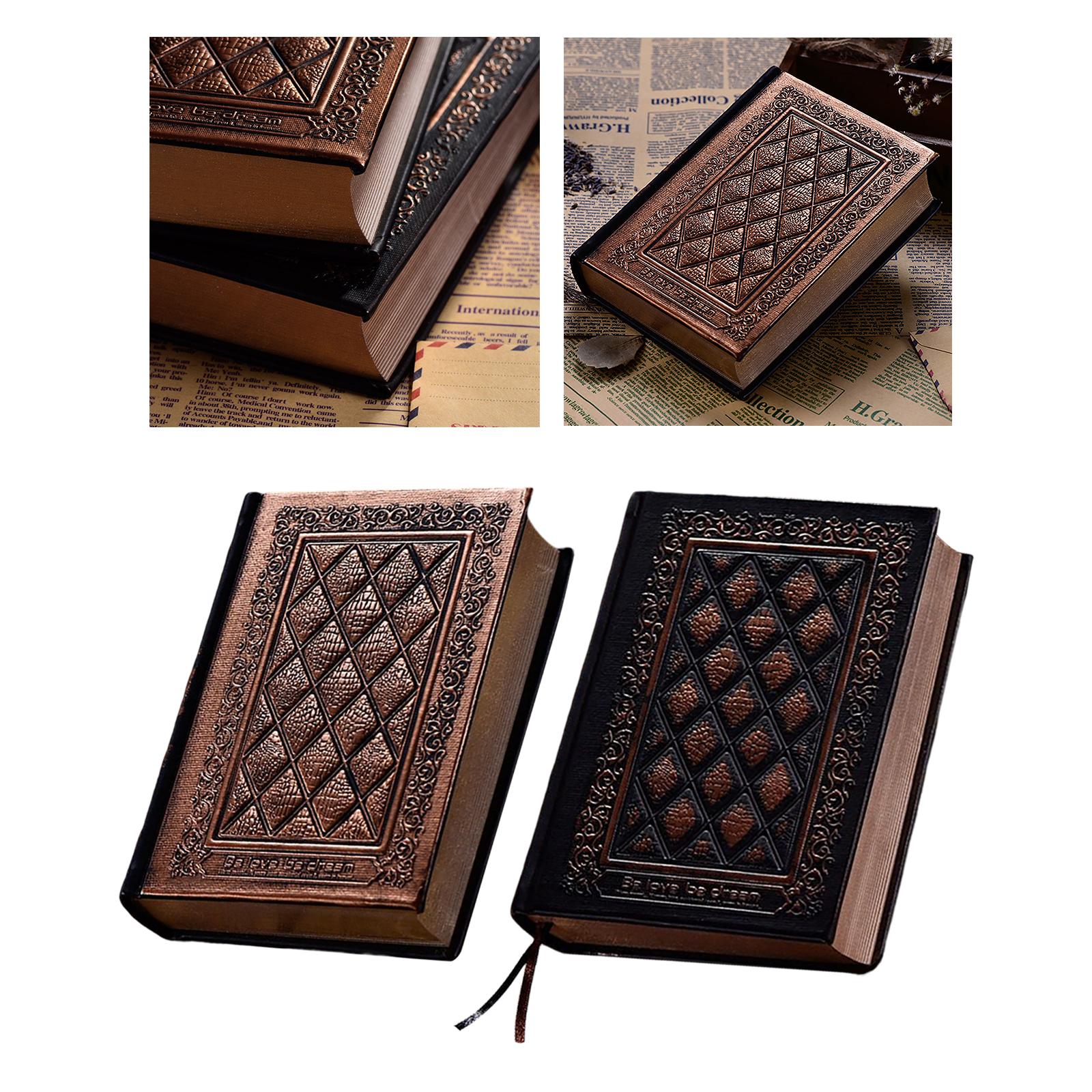 Notebook Scrapbook Thicken Blank Sketchbook Retro for Sdudent Travel School Bronze