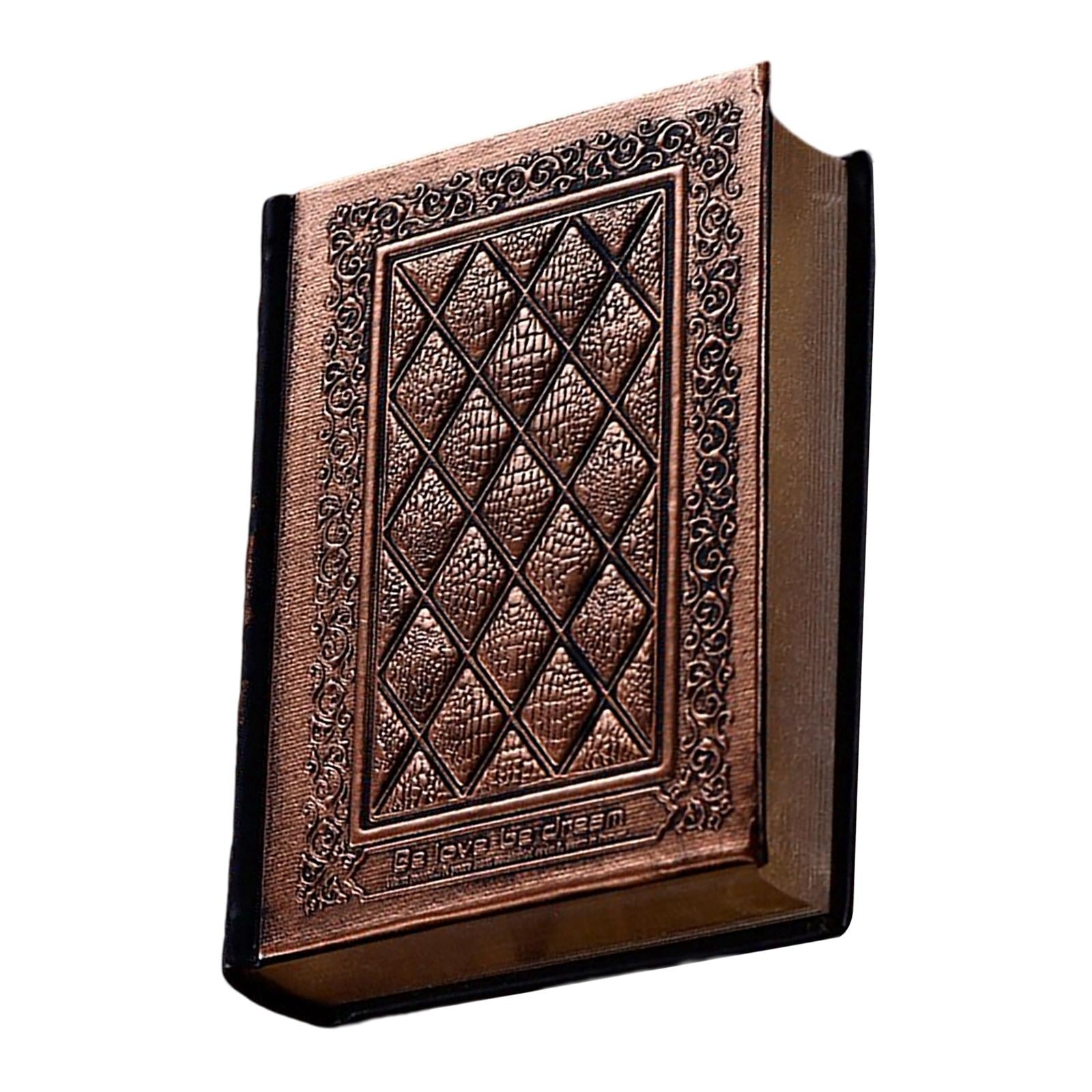 Notebook Scrapbook Thicken Blank Sketchbook Retro for Sdudent Travel School Bronze