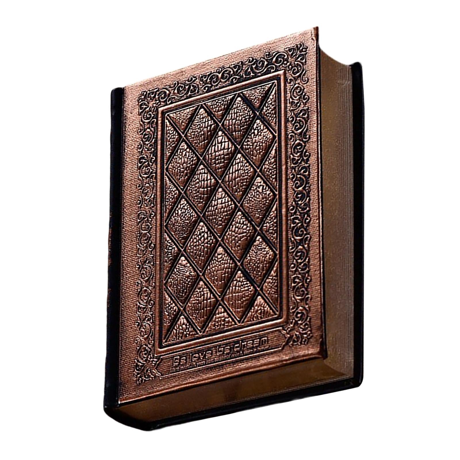 Notebook Scrapbook Thicken Blank Sketchbook Retro for Sdudent Travel School Bronze