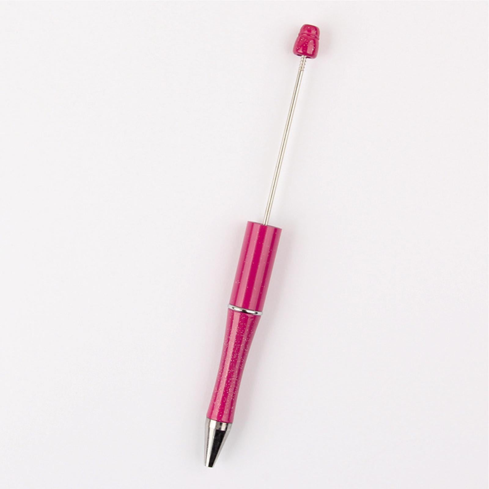 50x Bead Pens Ballpoint Pen Ball Pen for Office School  Rose Red