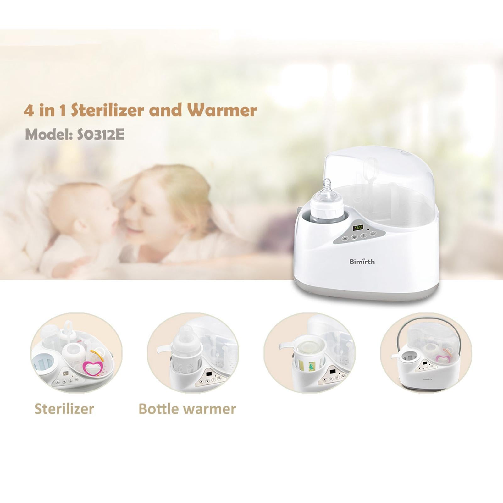 4 in 1 Milk Bottle Warmer Accurate Temperature Control for Formula