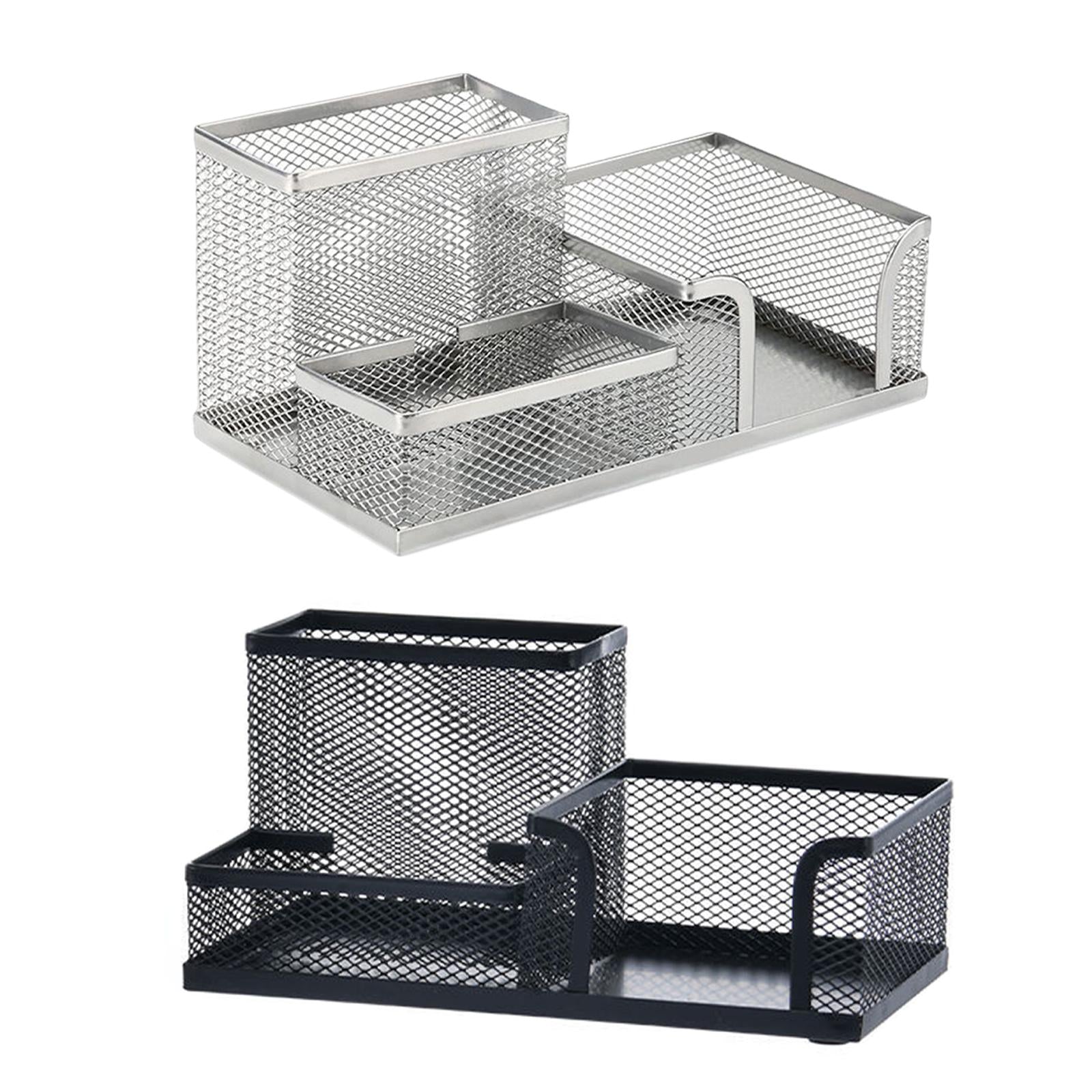 Pen Holder Desk Organizer Pen Cup Decor Supplies for Desktop Home Stationery Black