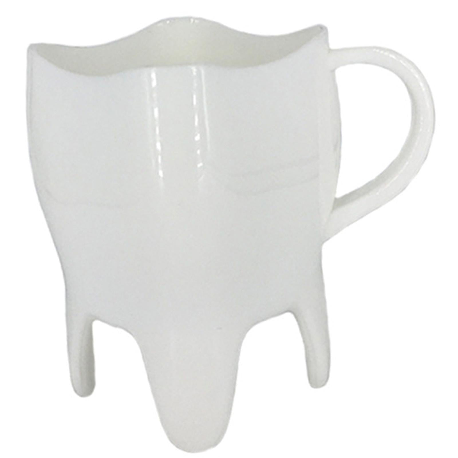 1x Dental Tooth Shaped Novelty Gift ABS Coffee Cup for Home Restaurant