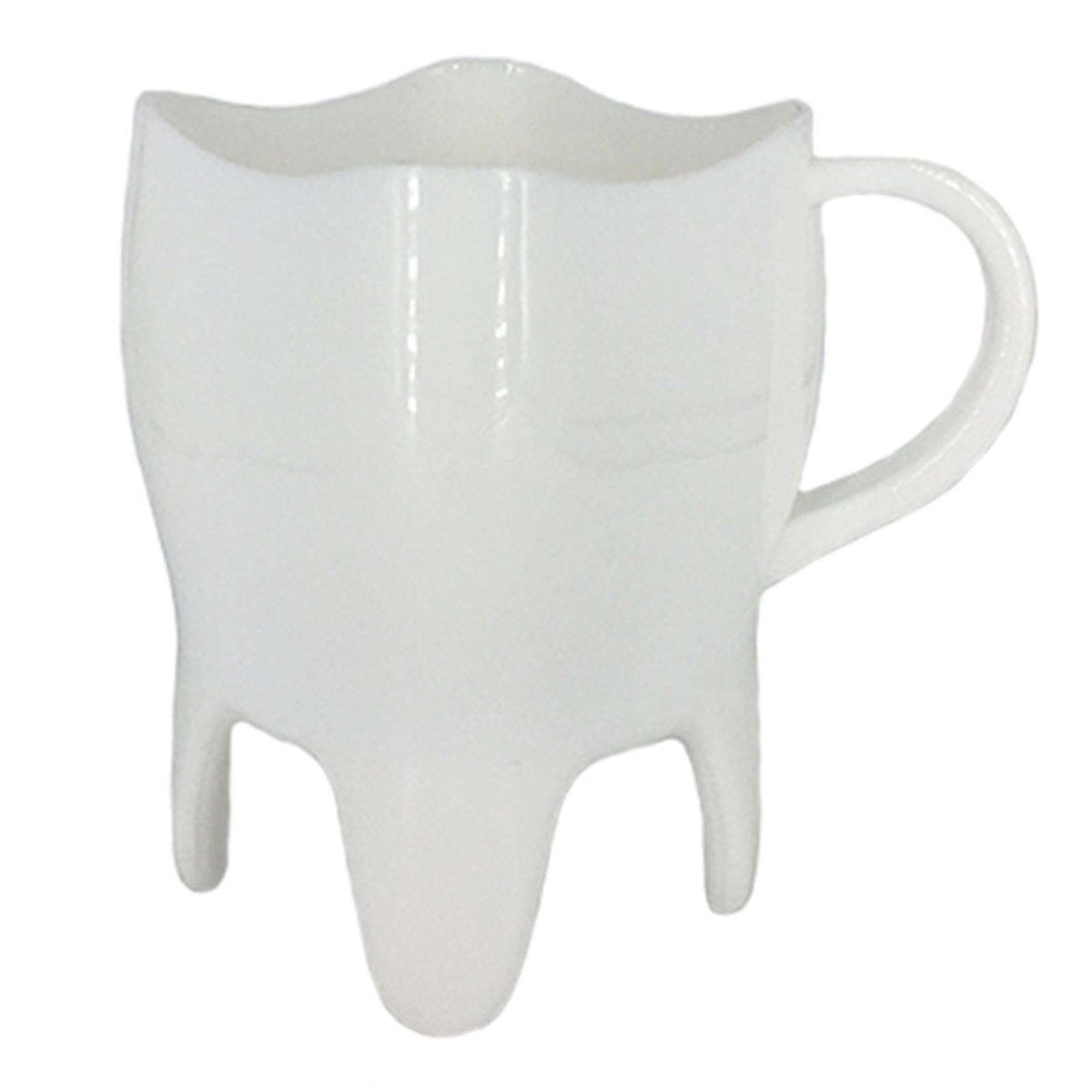 1x Dental Tooth Shaped Novelty Gift ABS Coffee Cup for Home Restaurant