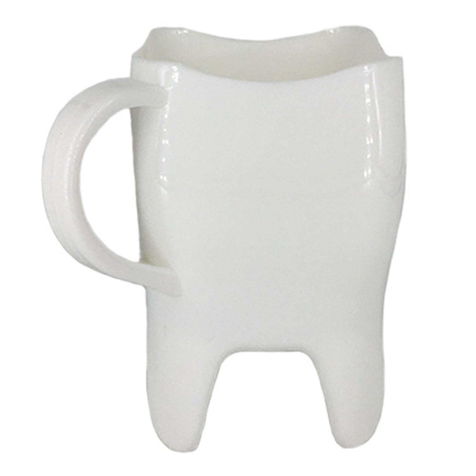 1x Dental Tooth Shaped Novelty Gift ABS Coffee Cup for Home Restaurant