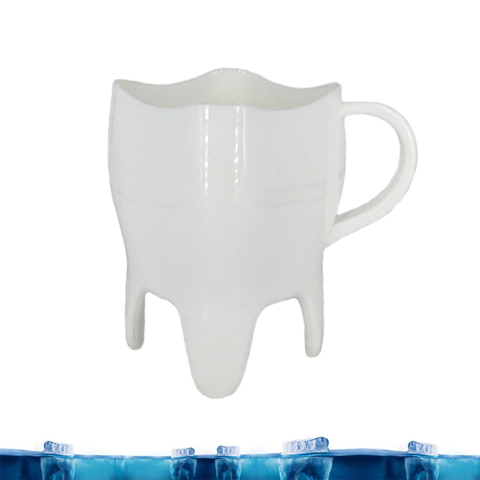 1x Dental Tooth Shaped Novelty Gift ABS Coffee Cup for Home Restaurant