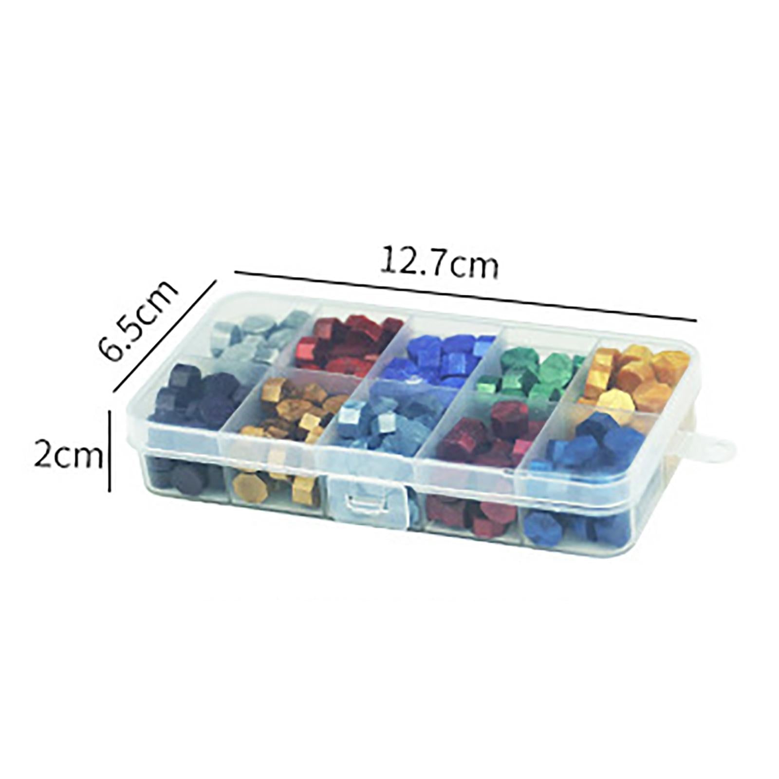 600Pcs Multi Color Wax Seal Beads DIY Sealing Wax Bead for Wine Packages Purple Mix