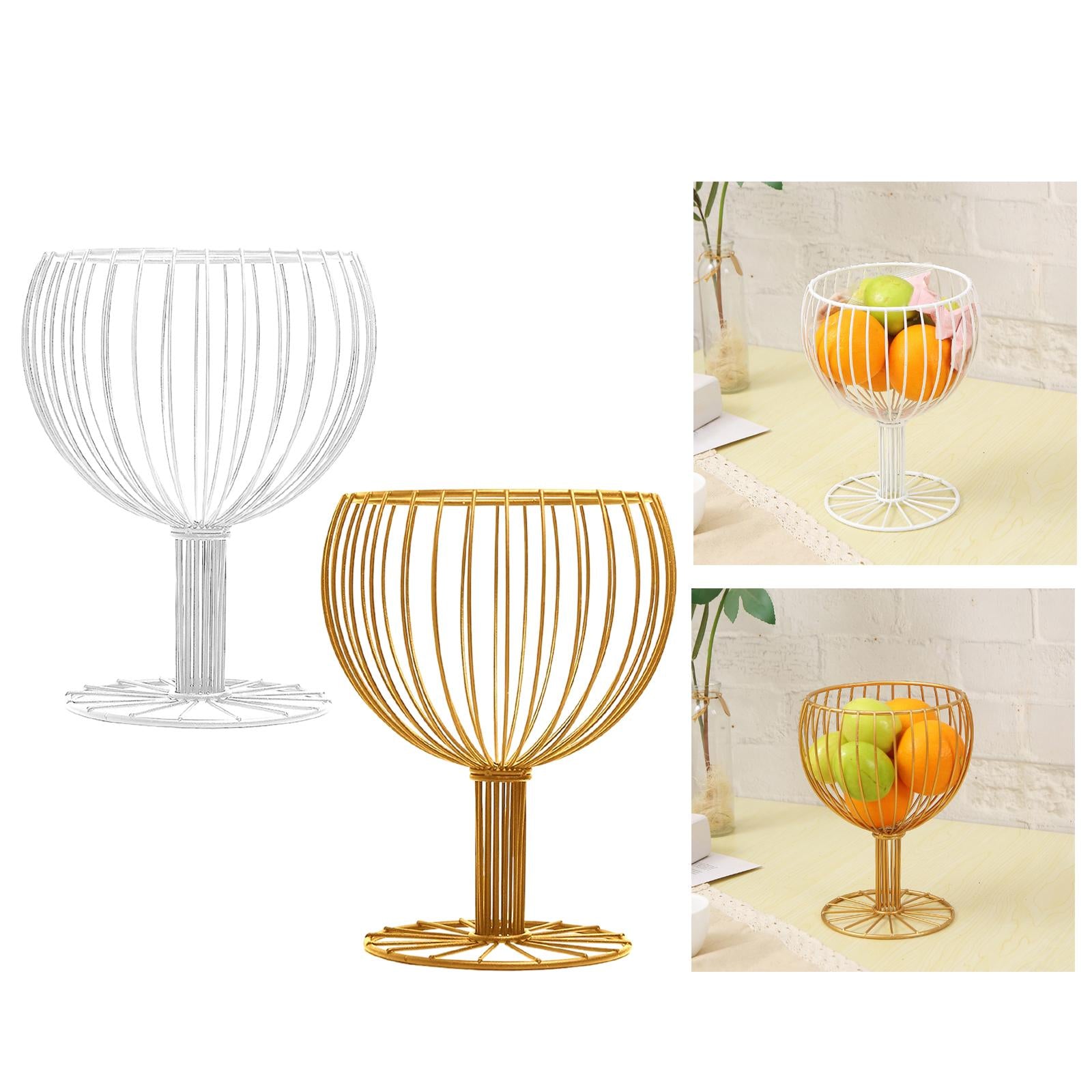 Fruit Basket Minimalist Style Coffee Capsule Organizer Serving Bowl for Home White
