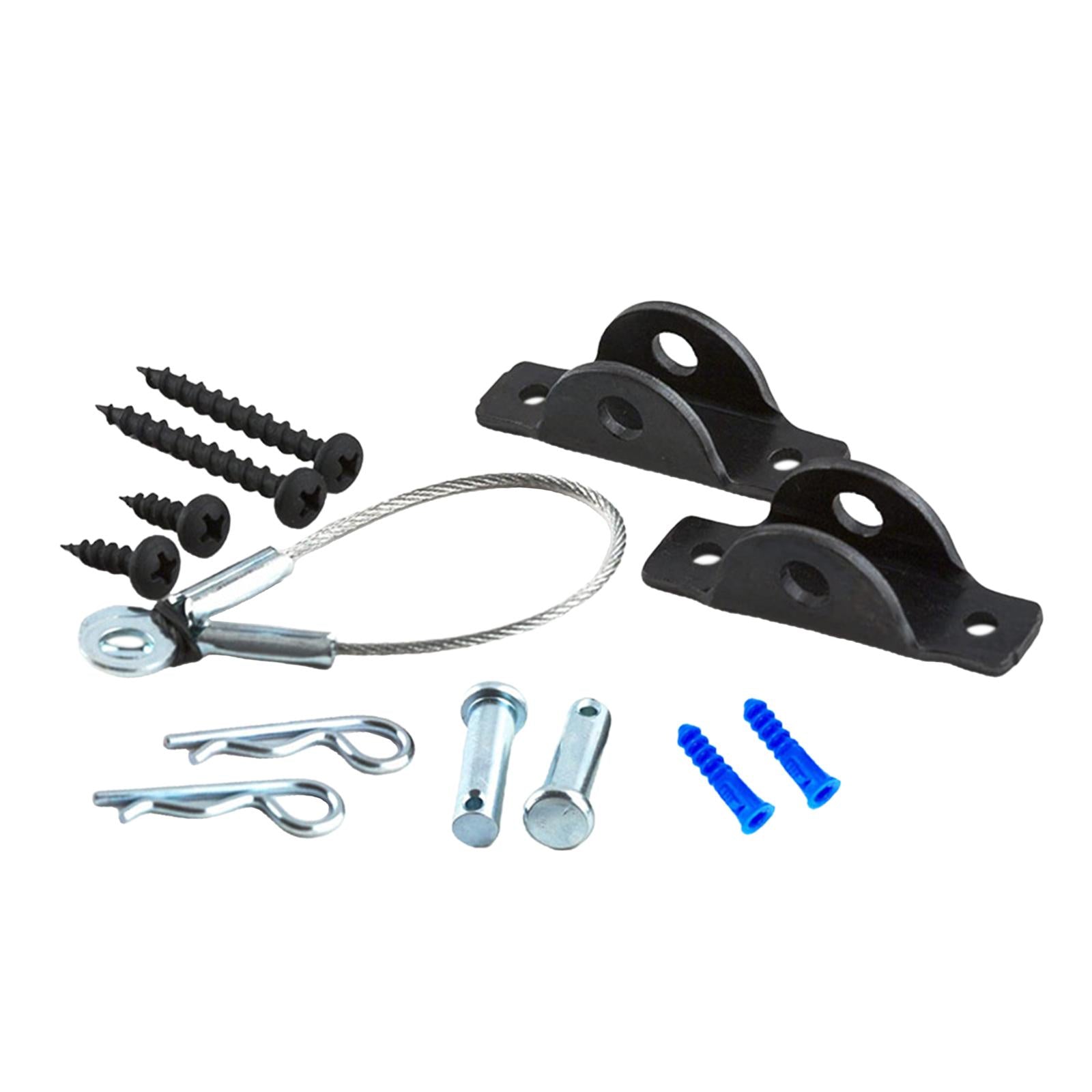 3xIron Furniture Anchors Prevent Falling for Bookcases Wardrobes Dressers