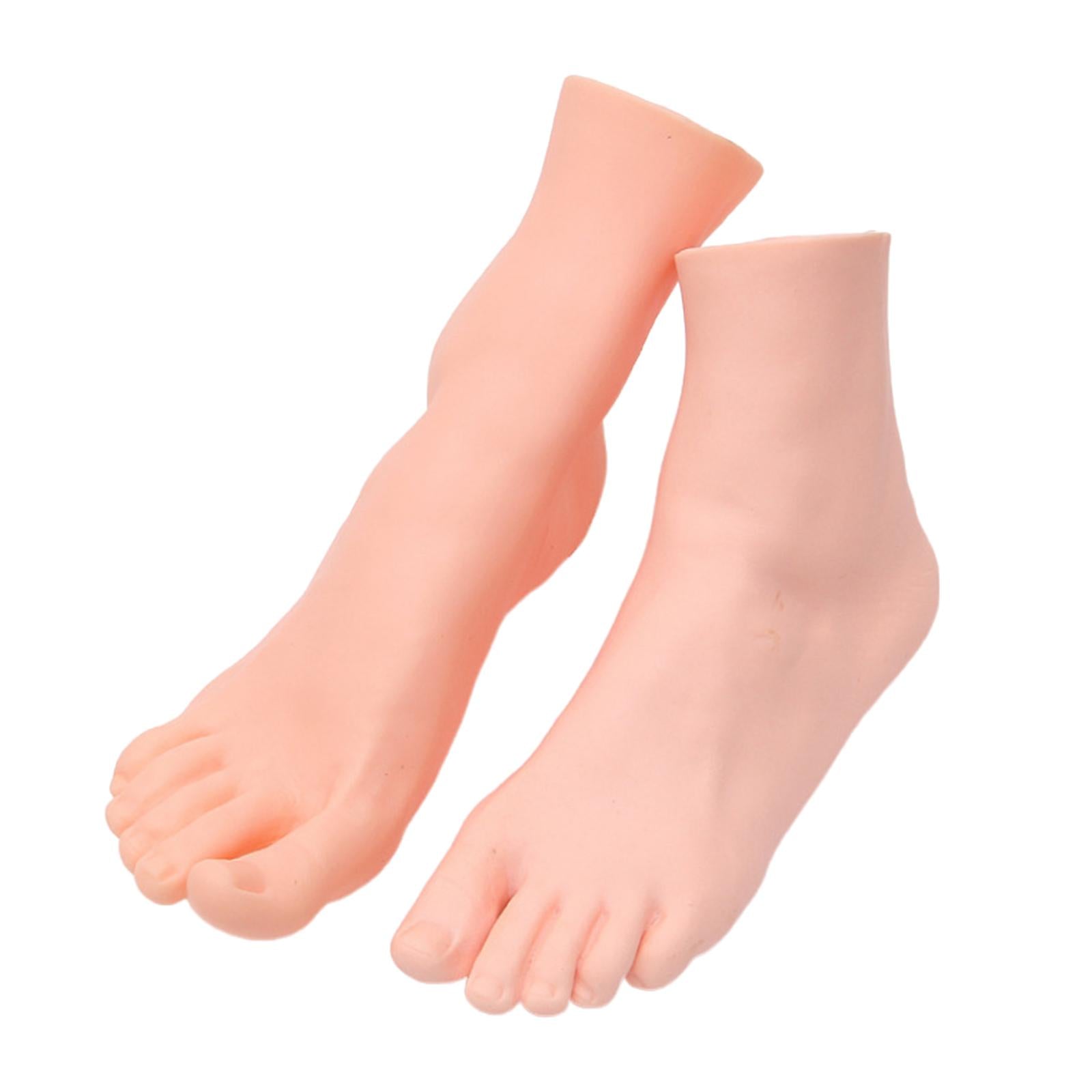 Soft Lifesize Female Mannequin Foot Shoes Display Fake Manicure Movie Props