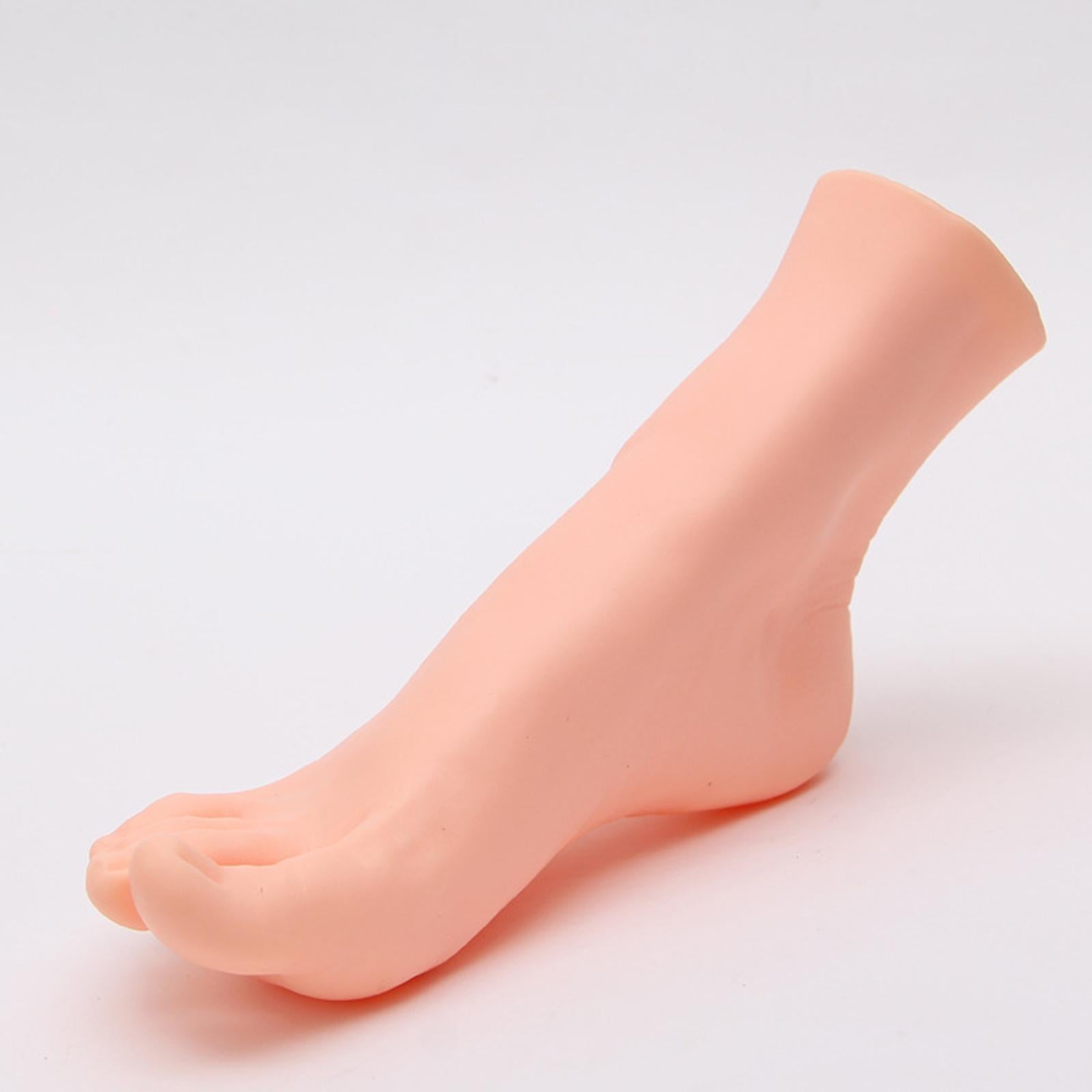 Soft Lifesize Female Mannequin Foot Shoes Display Fake Manicure Movie Props