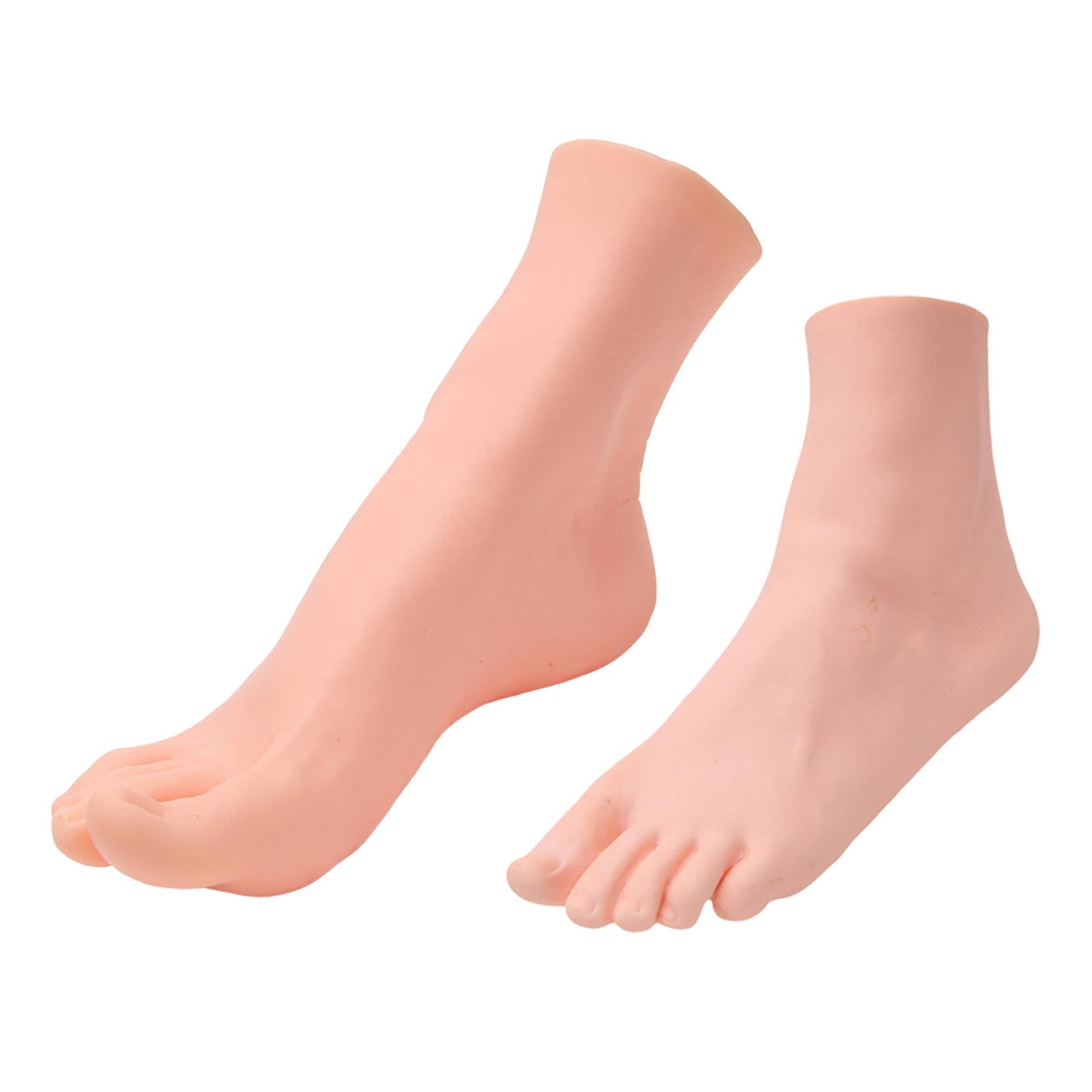 Soft Lifesize Female Mannequin Foot Shoes Display Fake Manicure Movie Props
