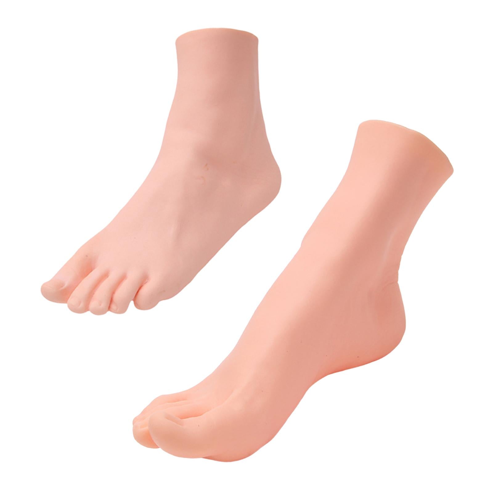 Soft Lifesize Female Mannequin Foot Shoes Display Fake Manicure Movie Props
