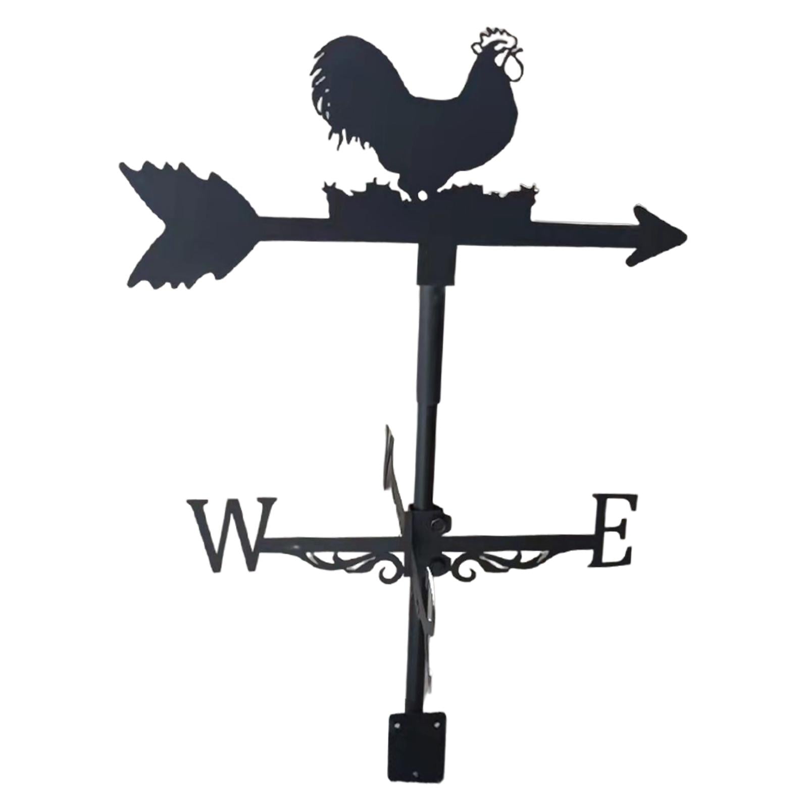 Rooster Weathervane Weather Vane Metal Vintage Style for Yard Garage Barn 1 Style