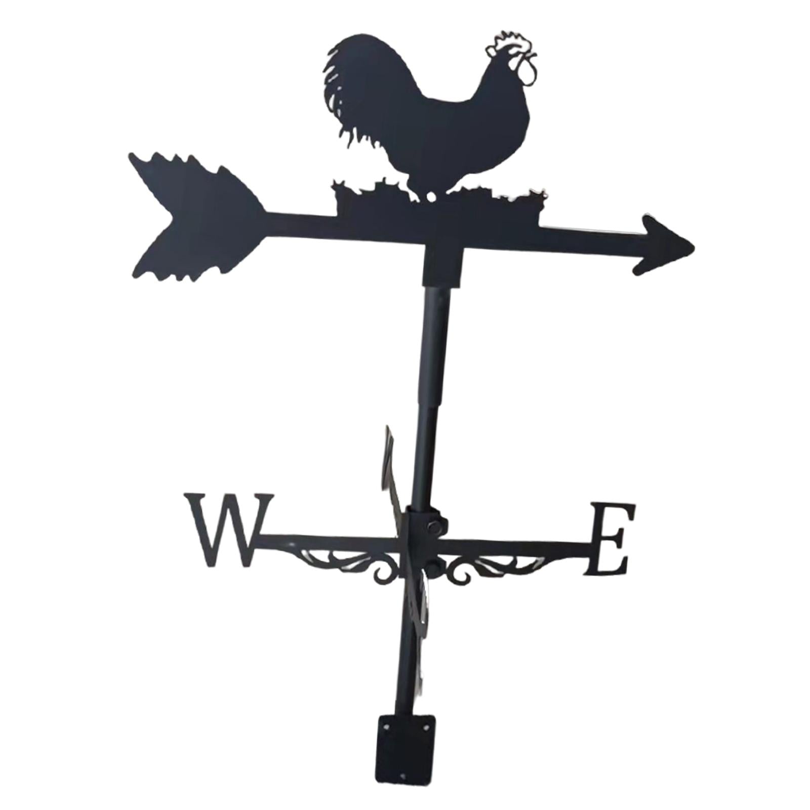 Rooster Weathervane Weather Vane Metal Vintage Style for Yard Garage Barn 1 Style
