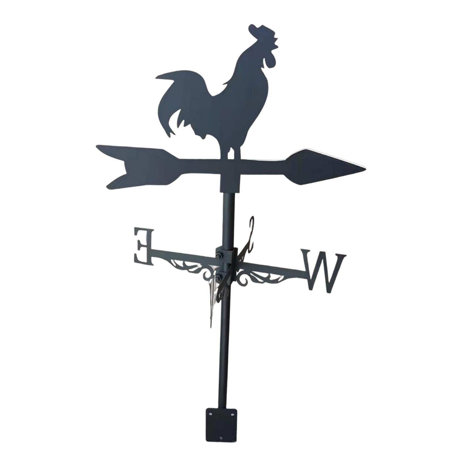 Rooster Weathervane Weather Vane Metal Vintage Style for Yard Garage Barn 3 Style