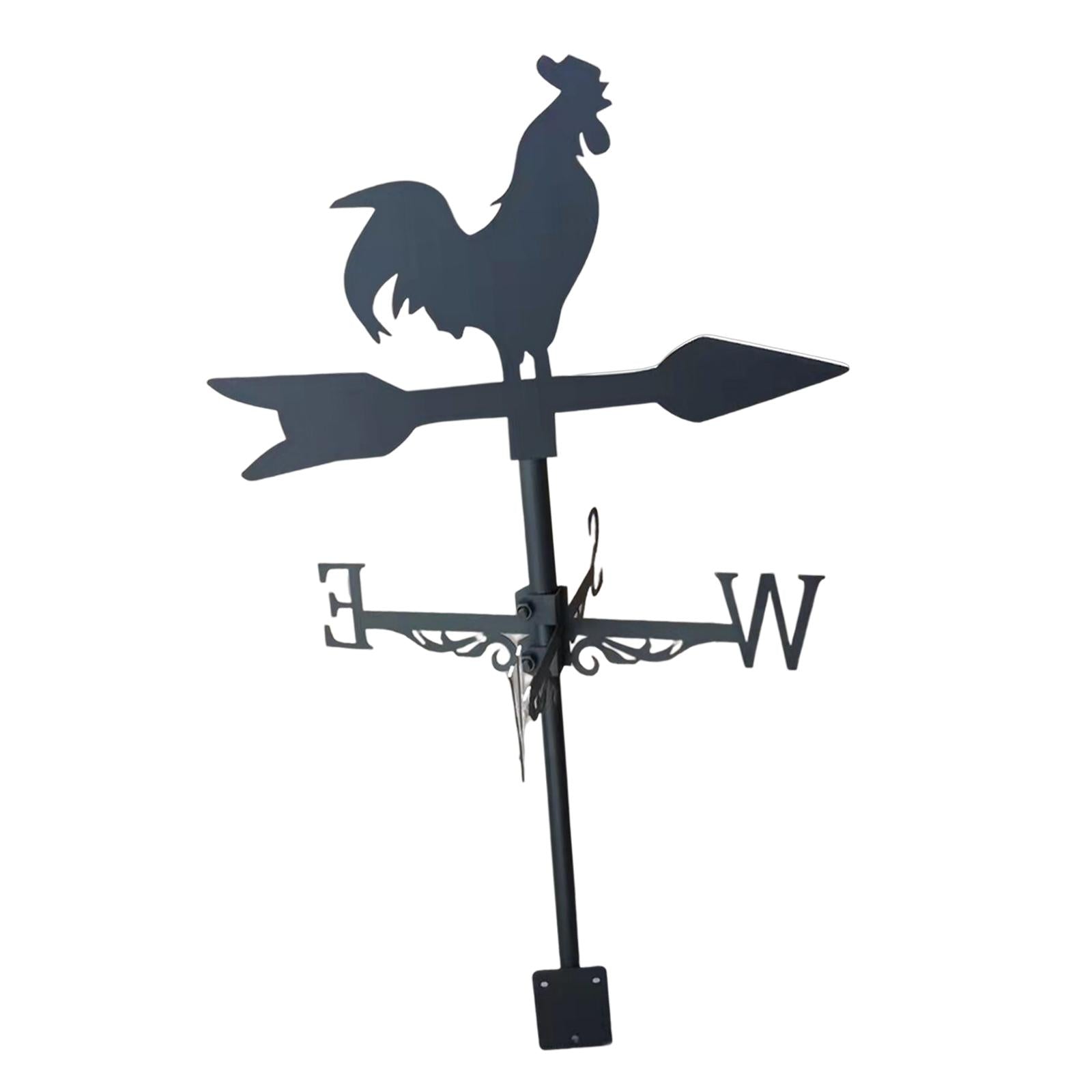 Rooster Weathervane Weather Vane Metal Vintage Style for Yard Garage Barn 3 Style