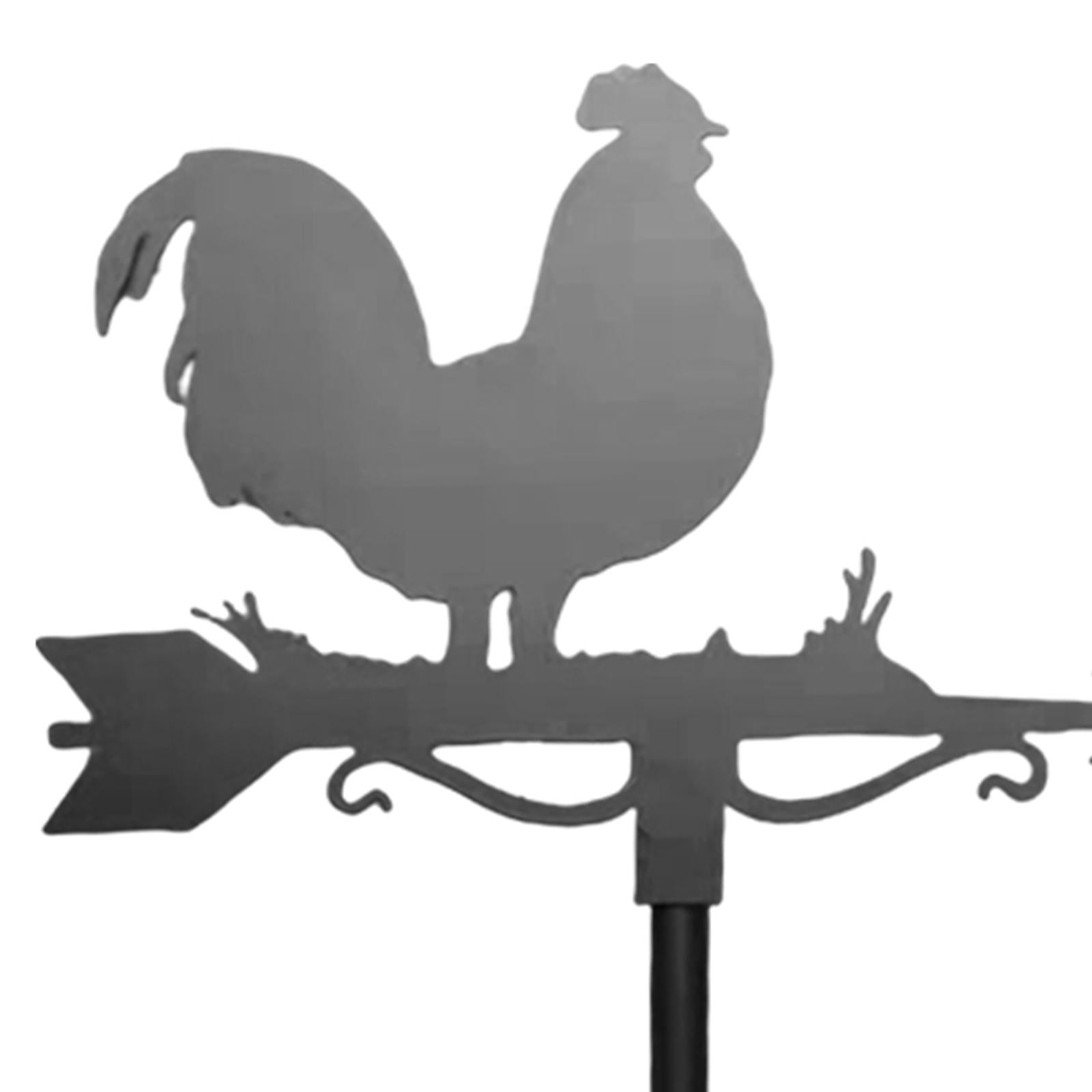 Rooster Weathervane Weather Vane Metal Vintage Style for Yard Garage Barn 4 Style