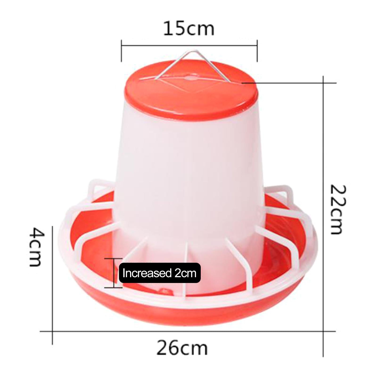 5Pcs Chicken Drinker Feeder Food Dispenser for Backyard Poultry Supplies