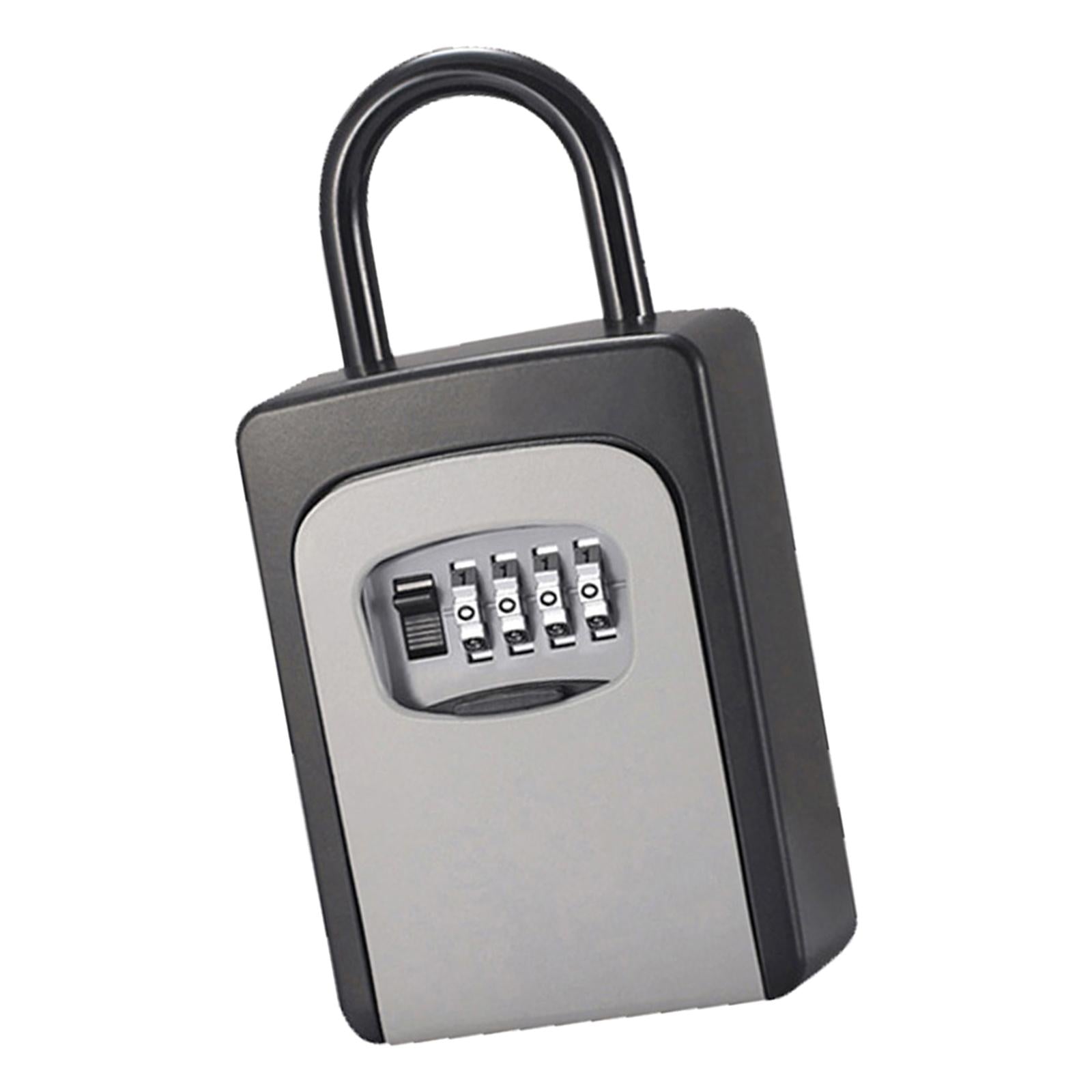 Wall Mounted Key Safe Lock Box Large Capacity for Warehouse Indoor Outdoor gray