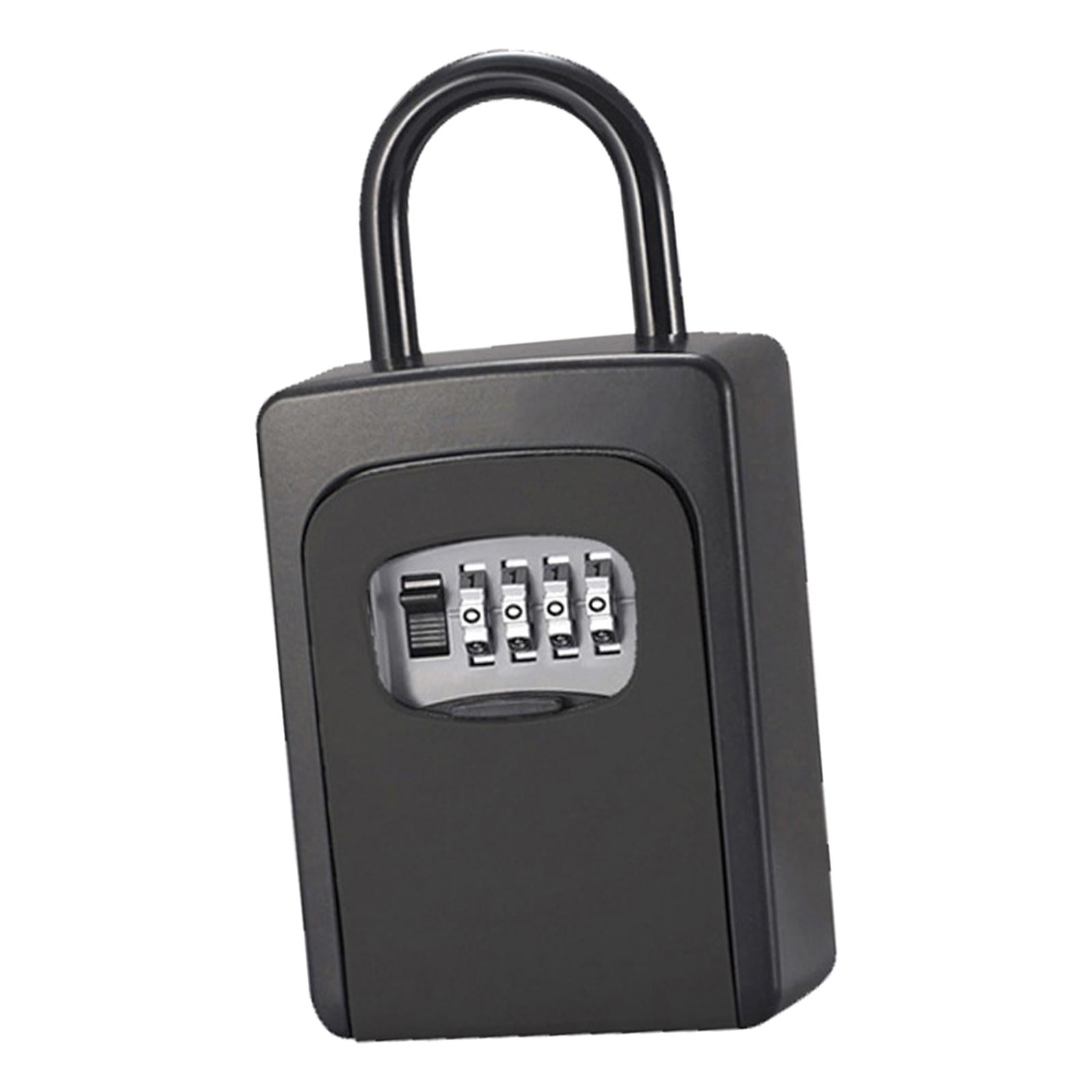 Wall Mounted Key Safe Lock Box Large Capacity for Warehouse Indoor Outdoor black