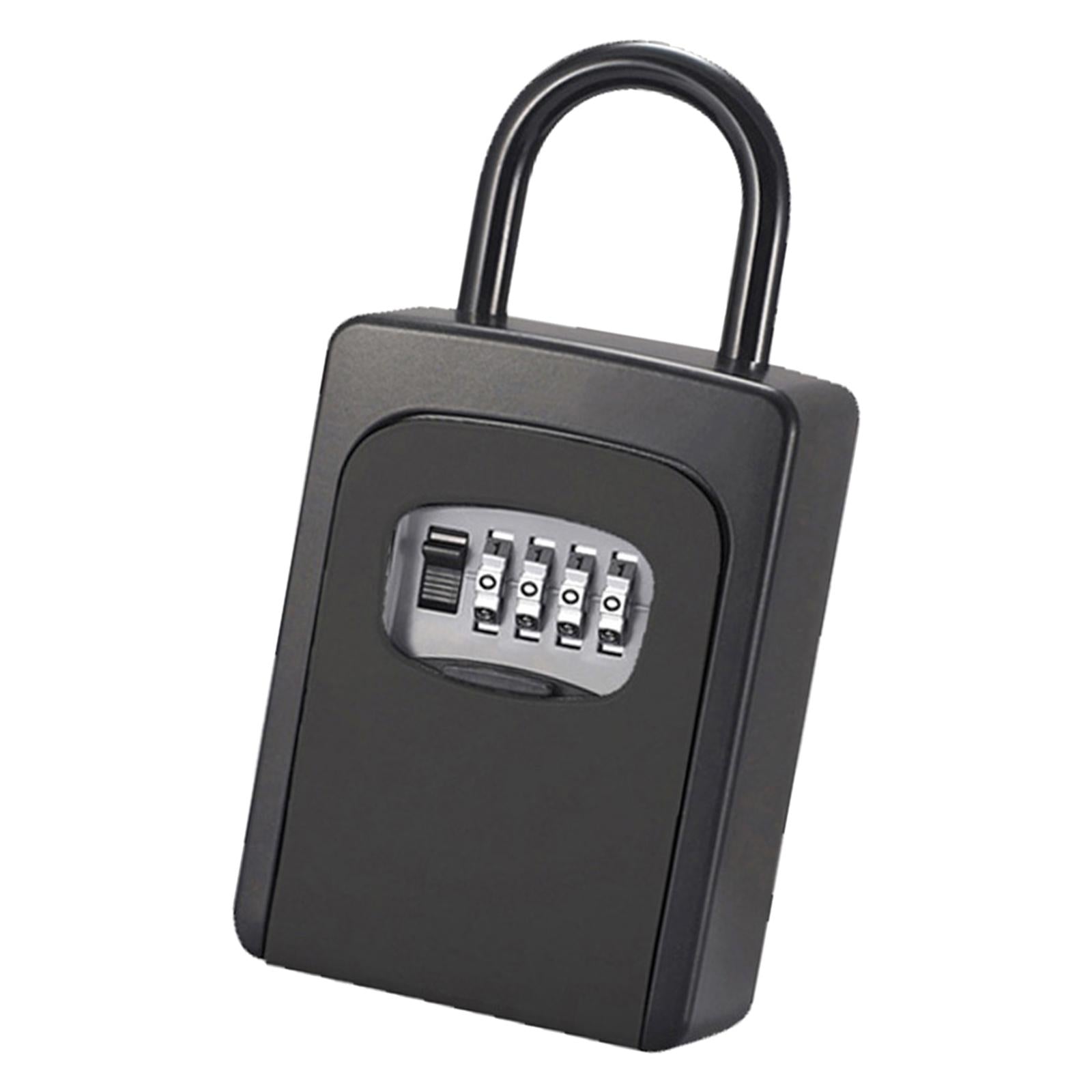 Wall Mounted Key Safe Lock Box Large Capacity for Warehouse Indoor Outdoor black