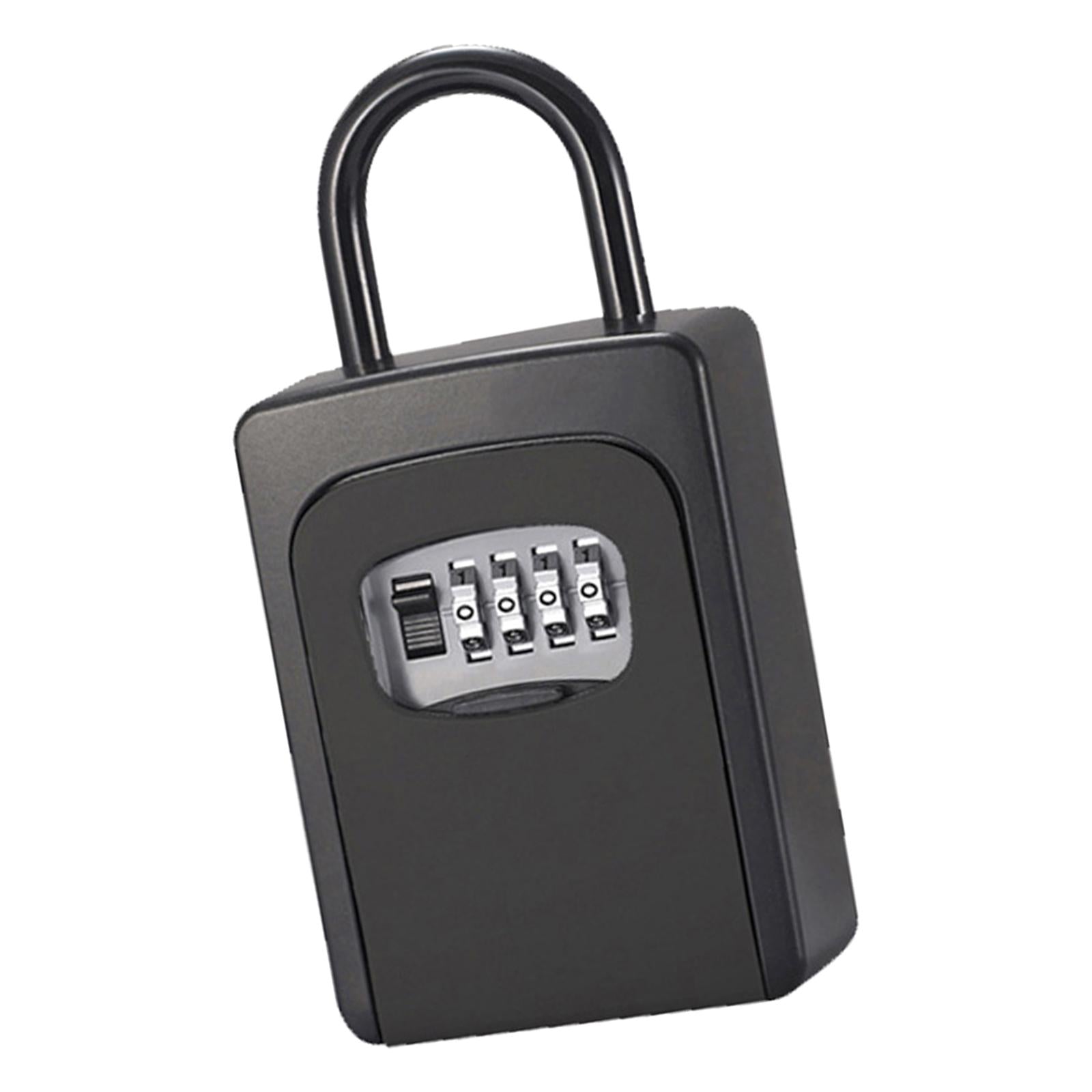 Wall Mounted Key Safe Lock Box Large Capacity for Warehouse Indoor Outdoor black