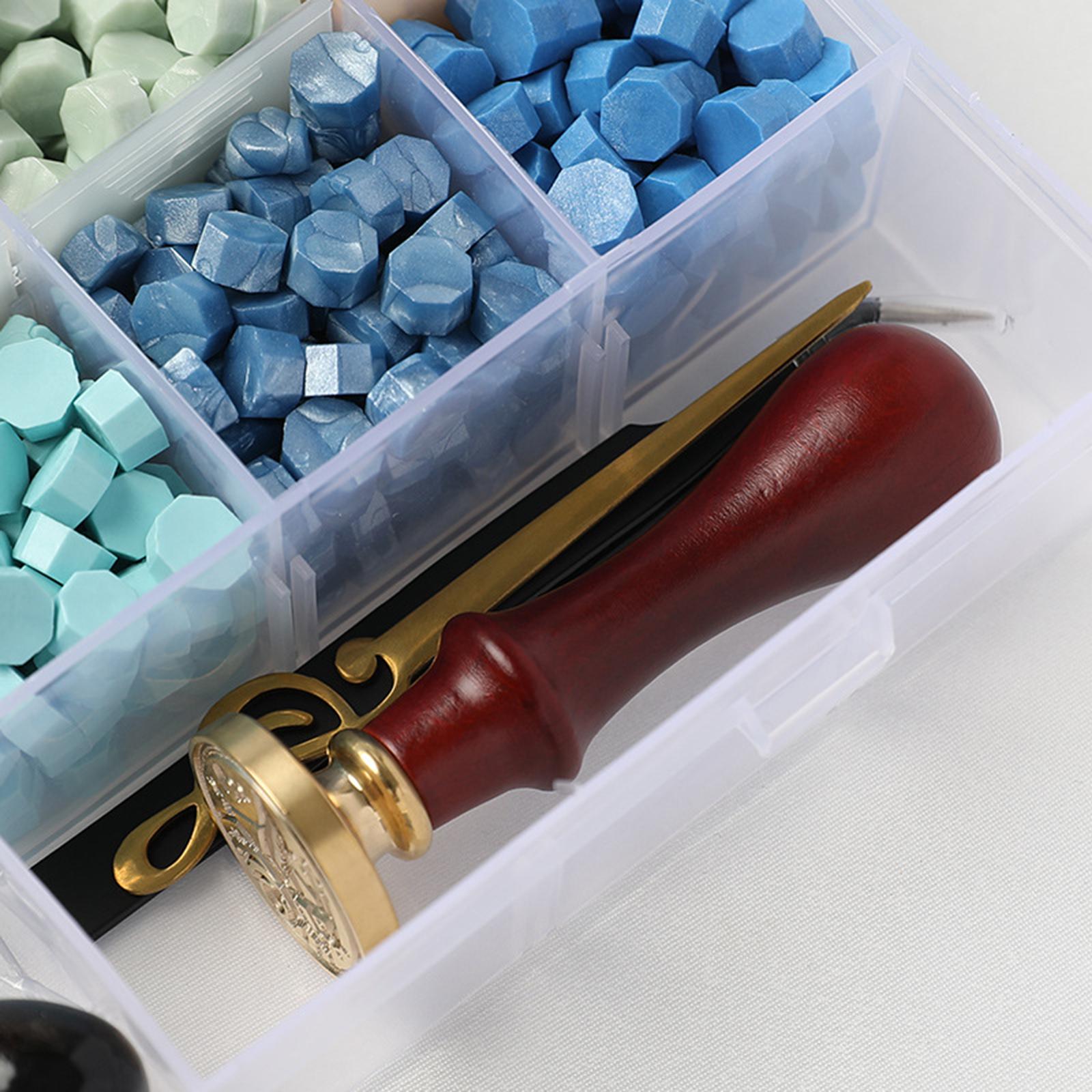 Wax Seal Kit Sealing Wax Beads Kit DIY Wax Beads for Crafts Decoration A