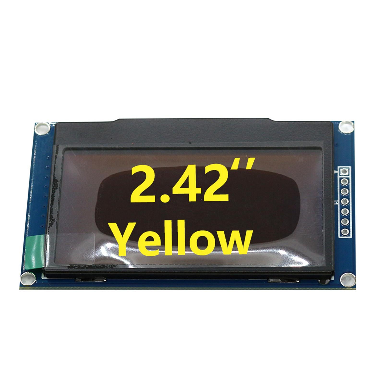 2.42" OLED LCD Display Module 4Pin 128x64 SSD1309 LCD Screen Yellow Light