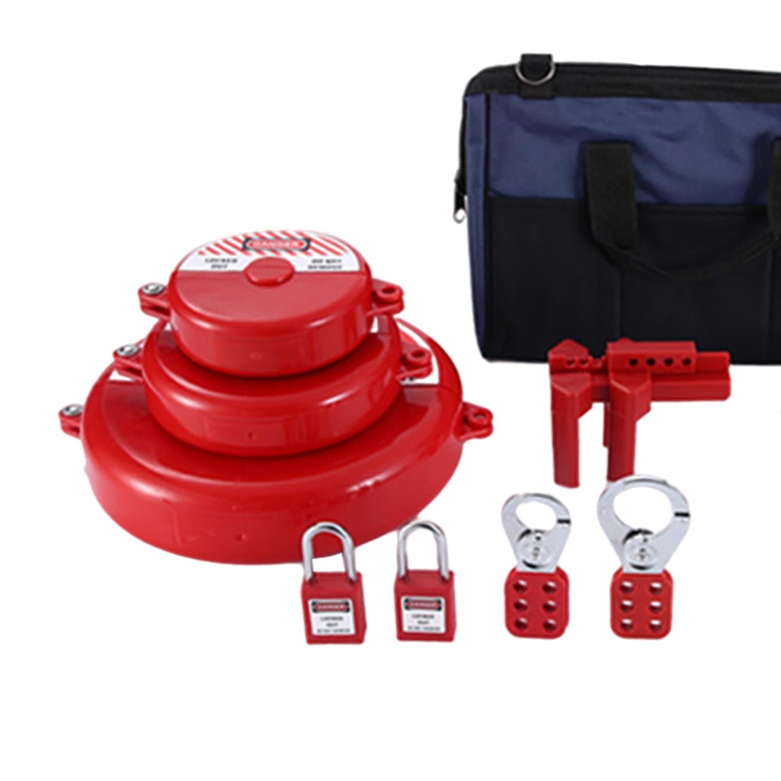 Lockout Tagout Kit Nylon Ties and Carrying Bag Tagout Tags Plug Lockout A