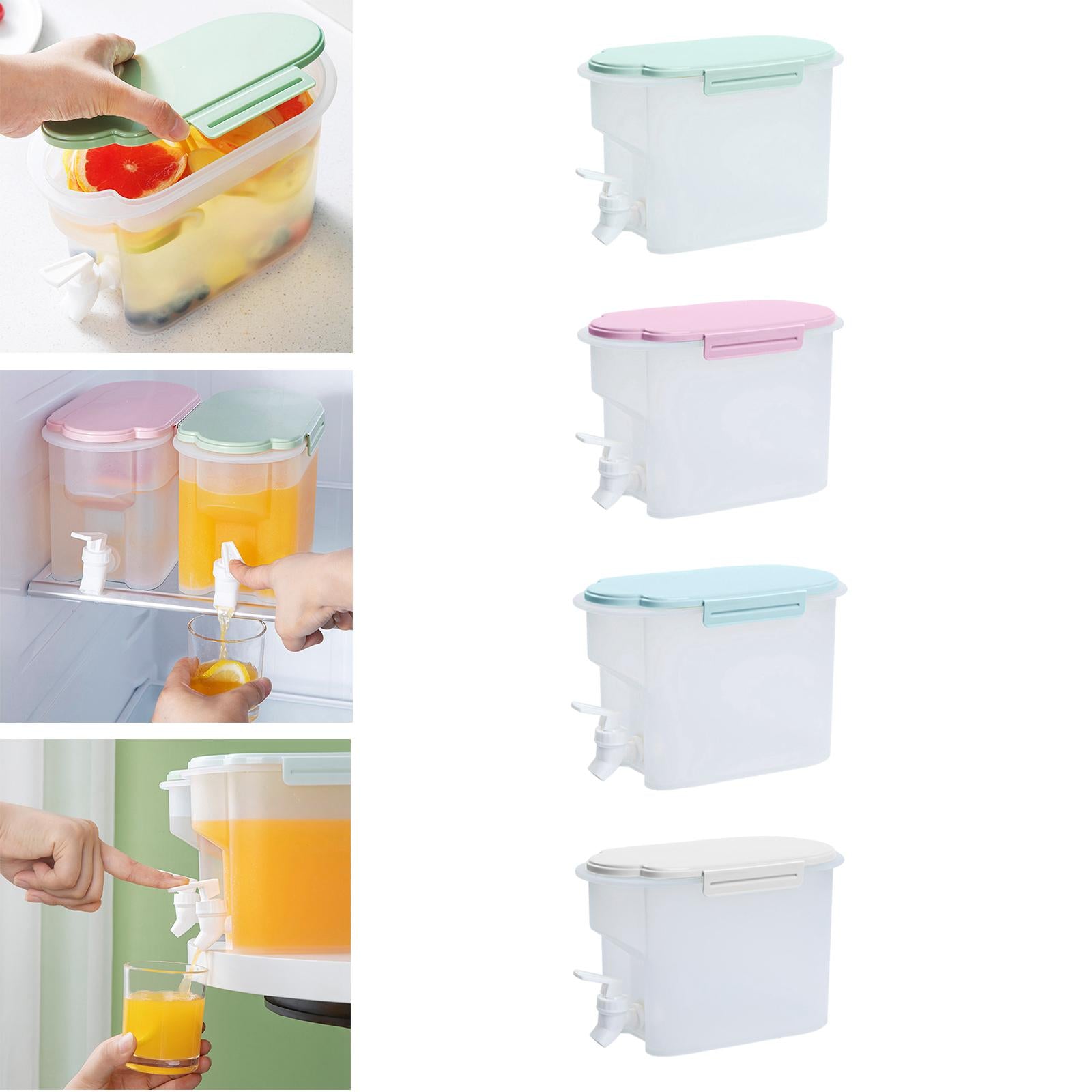 Cold Kettle with Faucet Iced Beverage Dispensers for Home Kitchen  Green