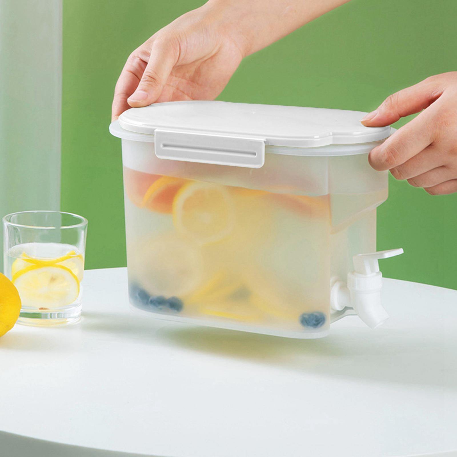 Cold Kettle with Faucet Iced Beverage Dispensers for Home Kitchen  Gray
