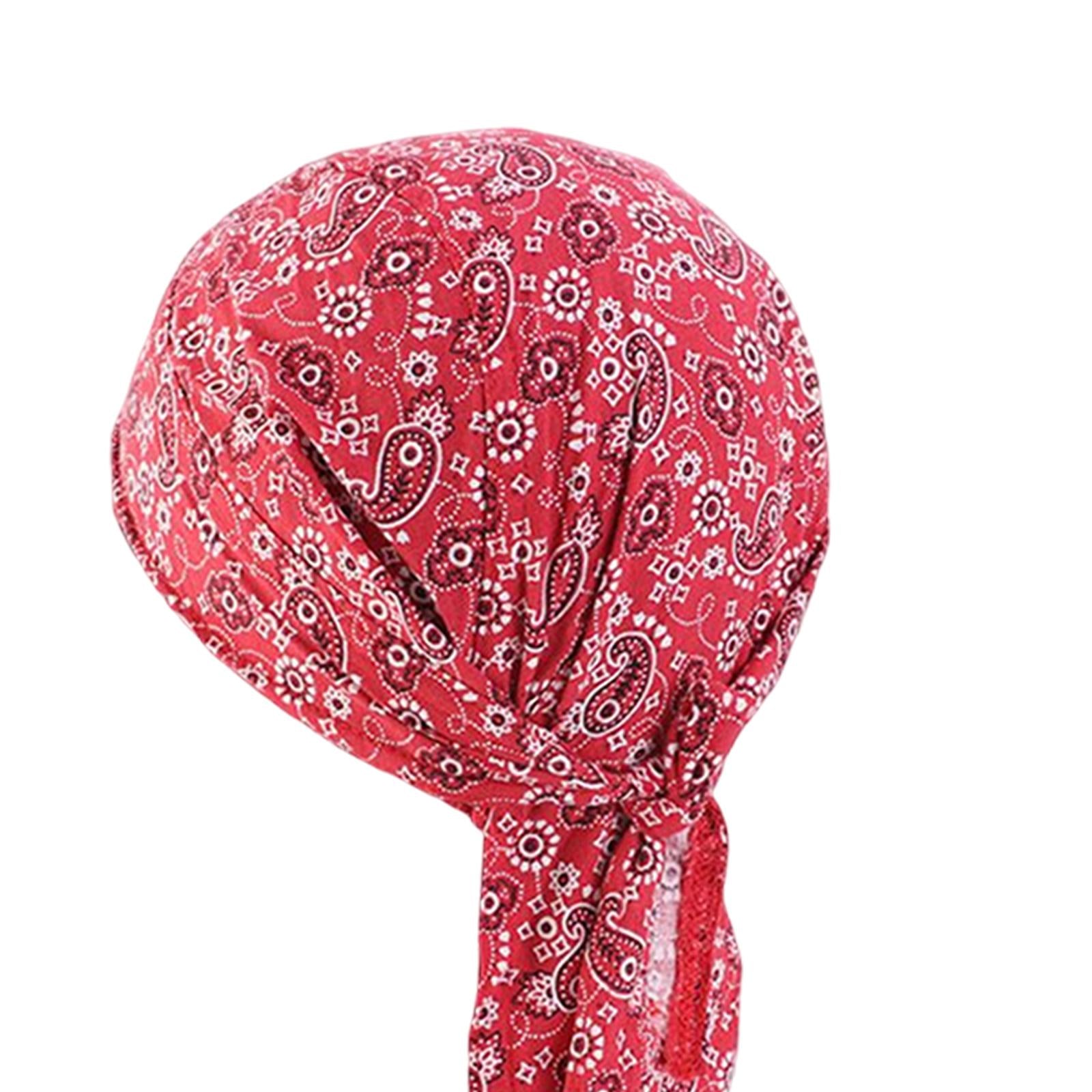 2Pcs Unisex Bandana Beanie Hat Men Women Headband for Fishing Outdoor Sport Pink and Wine Red